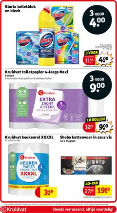 Sheba kattenvoer in saus vis, 40 x 85 gram - Voorbeeld van een folder van Kruidvat, geldig van 16.03.2026 | Pagina: 108