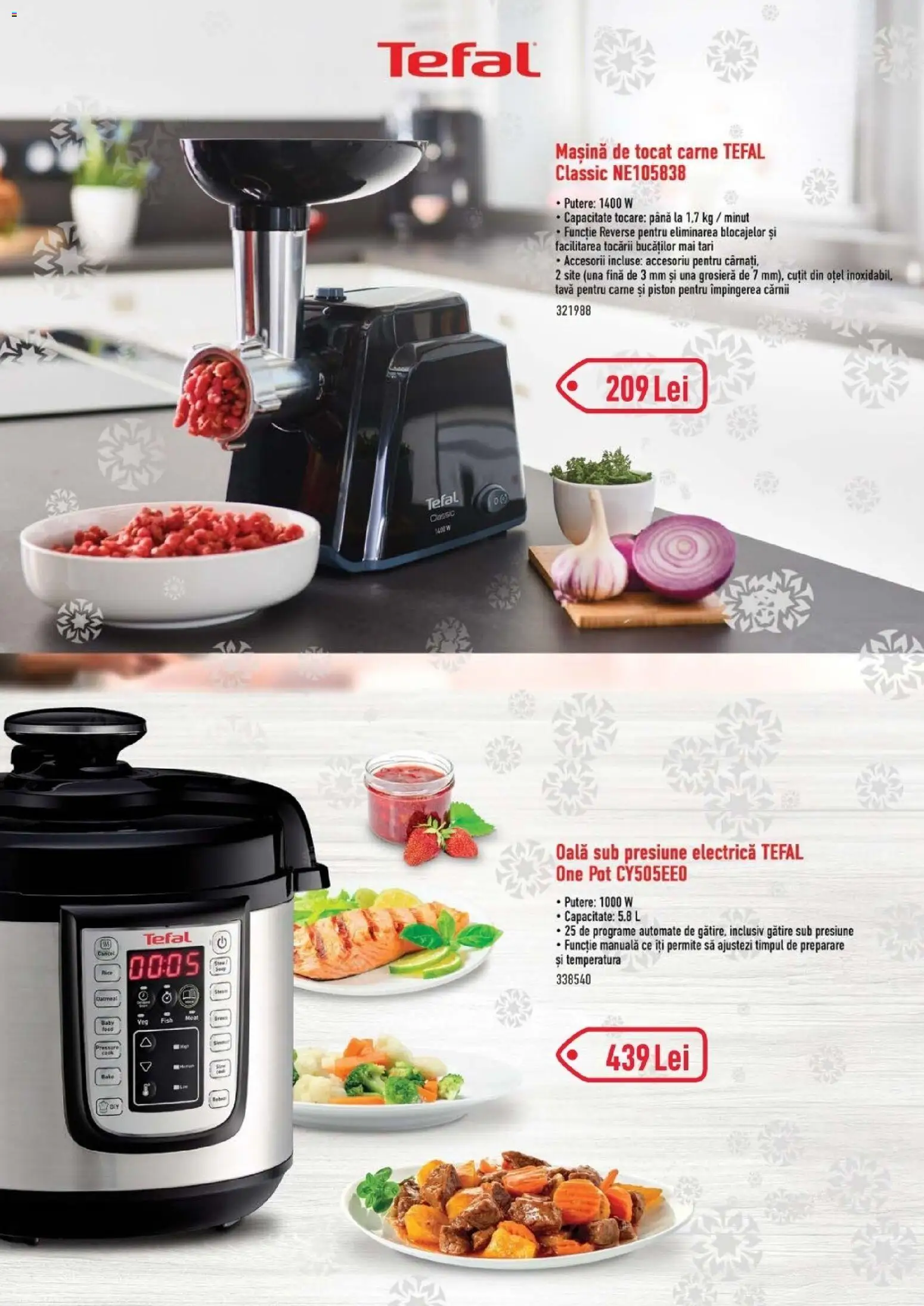 Noul catalog Selgros – valabil de la 24.11.2025 | Pagină: 8 | Produse: Mașină de tocat, Oală, Cuțit