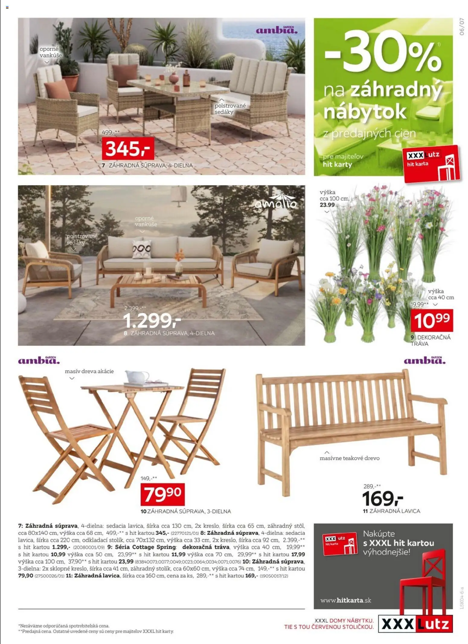 Nové XXXLutz akcie – leták je platný od 06.04.2026 | Strana: 7 | Produkty: Nábytok, Vankúše, Lavica