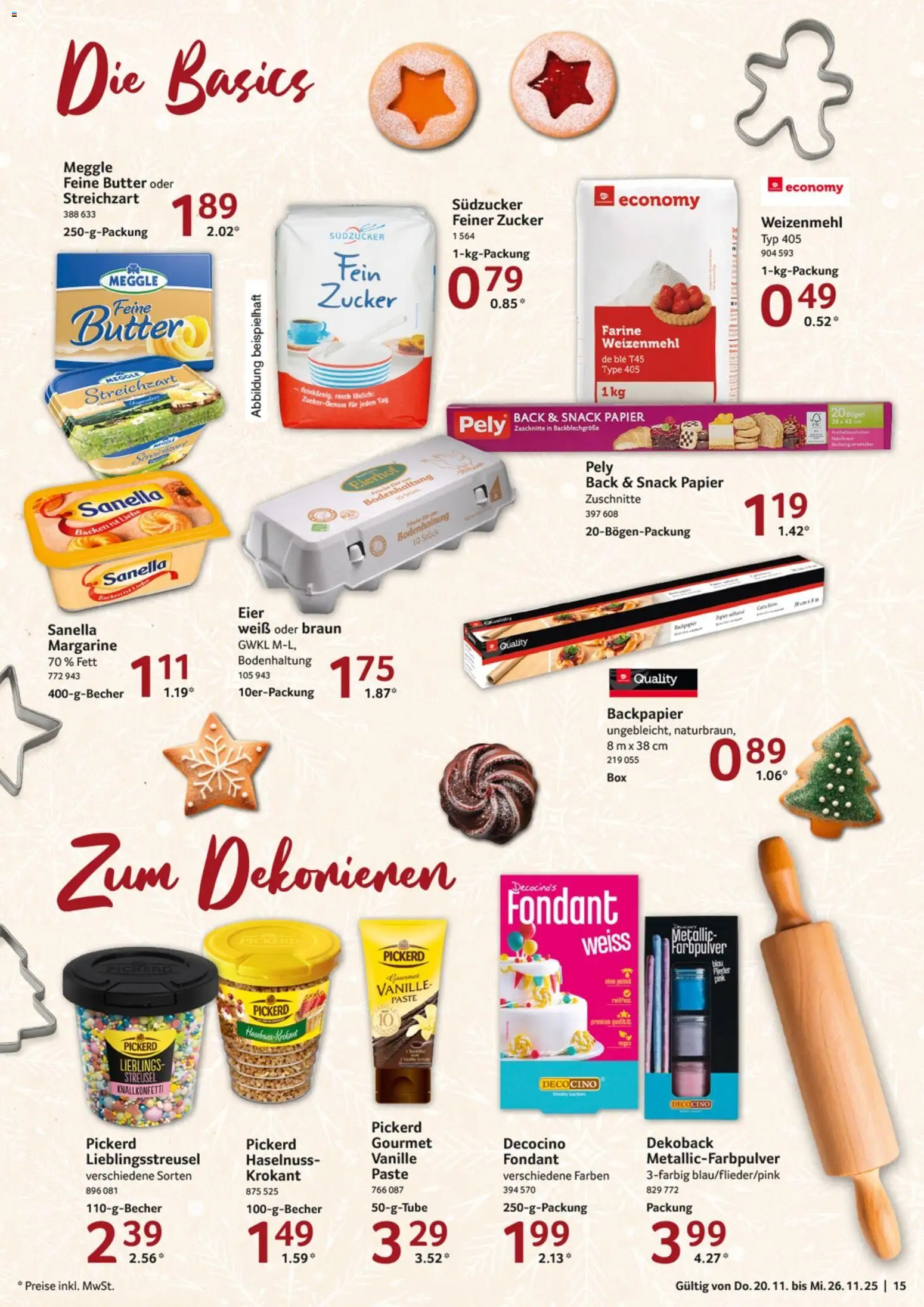 Selgros - Black Friday – gültig ab 20.11.2025 | Seite: 15 | Produkte: Margarine, Eier, Weizenmehl, Zucker