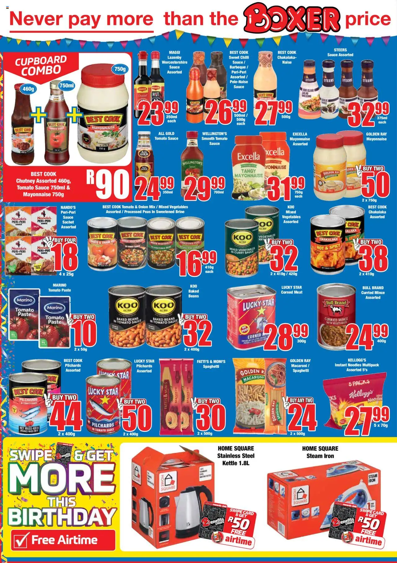 Boxer - KwaZulu-Natal - Inanda Specials │ valid from 11.08.2025 | Page: 6 | Products: Pilchards, Corned meat, Chutney, Worcestershire sauce