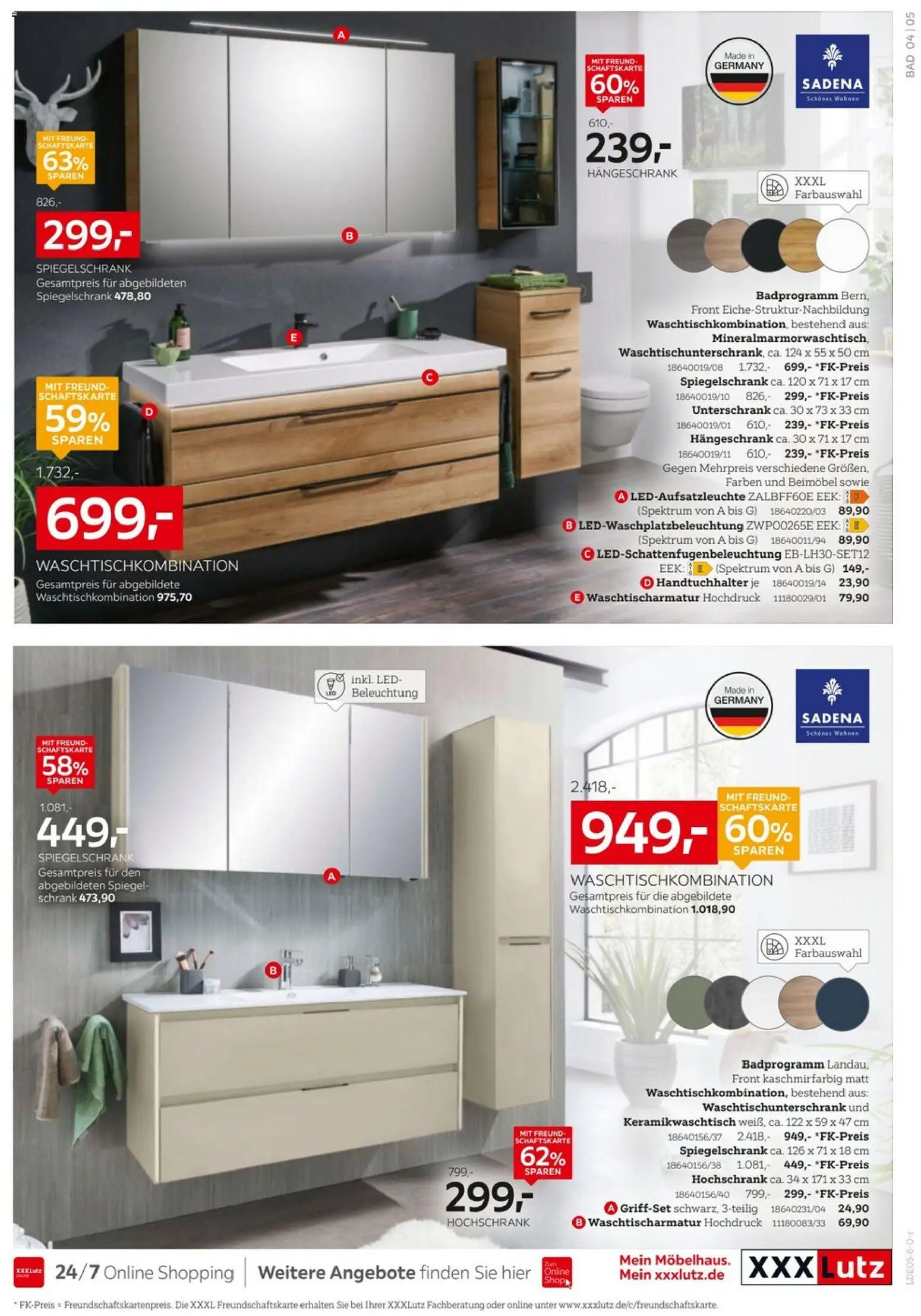 XXXLutz Badzimmertesterinnen und -tester gesucht – gültig ab 25.04.2026 | Seite: 5 | Produkte: Schrank, Bad, Handtuchhalter, Unterschrank