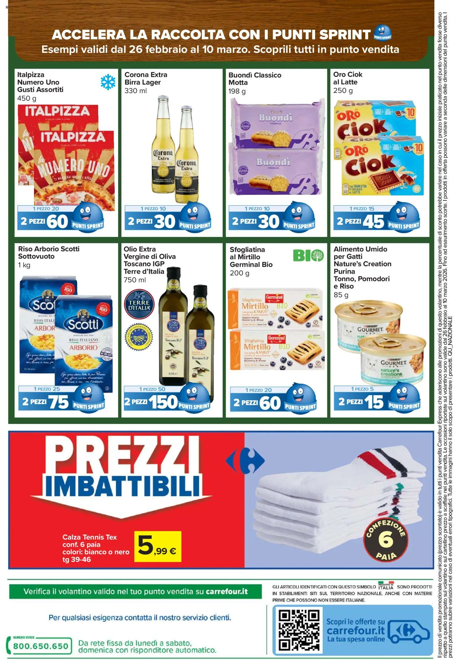 Volantino Carrefour del 26.02.2026 | Pagina: 16 | Prodotti: Riso, Latte, Olio, Pomodori