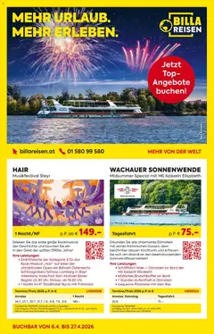 Billa - BILLA: Reisen ab 05.04.2026 gültig