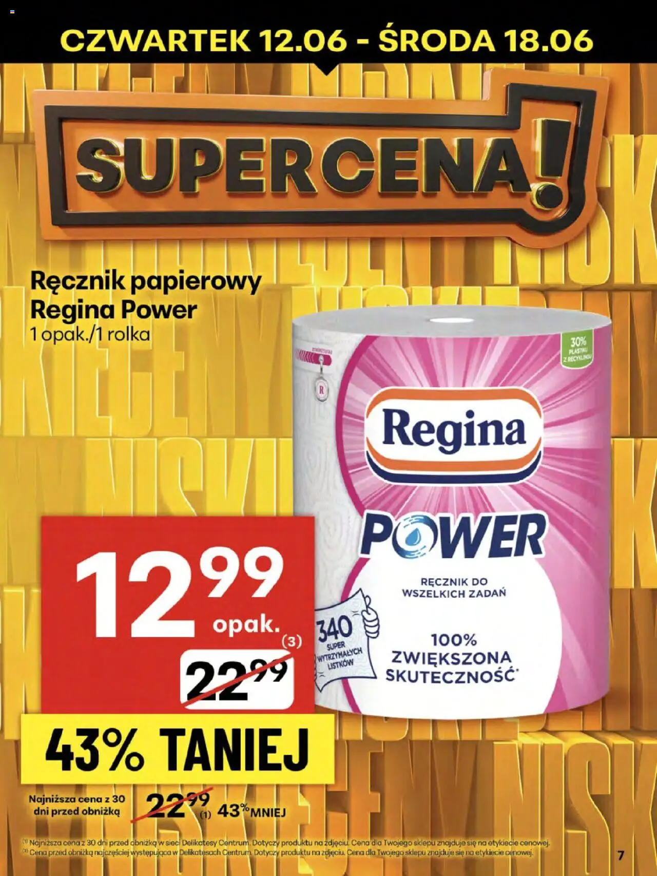 Delikatesy Centrum Gazetka - Sklepy Własne od 12.06.2025 | Strona: 7 | Produkty: Delikatesy, Ręcznik papierowy