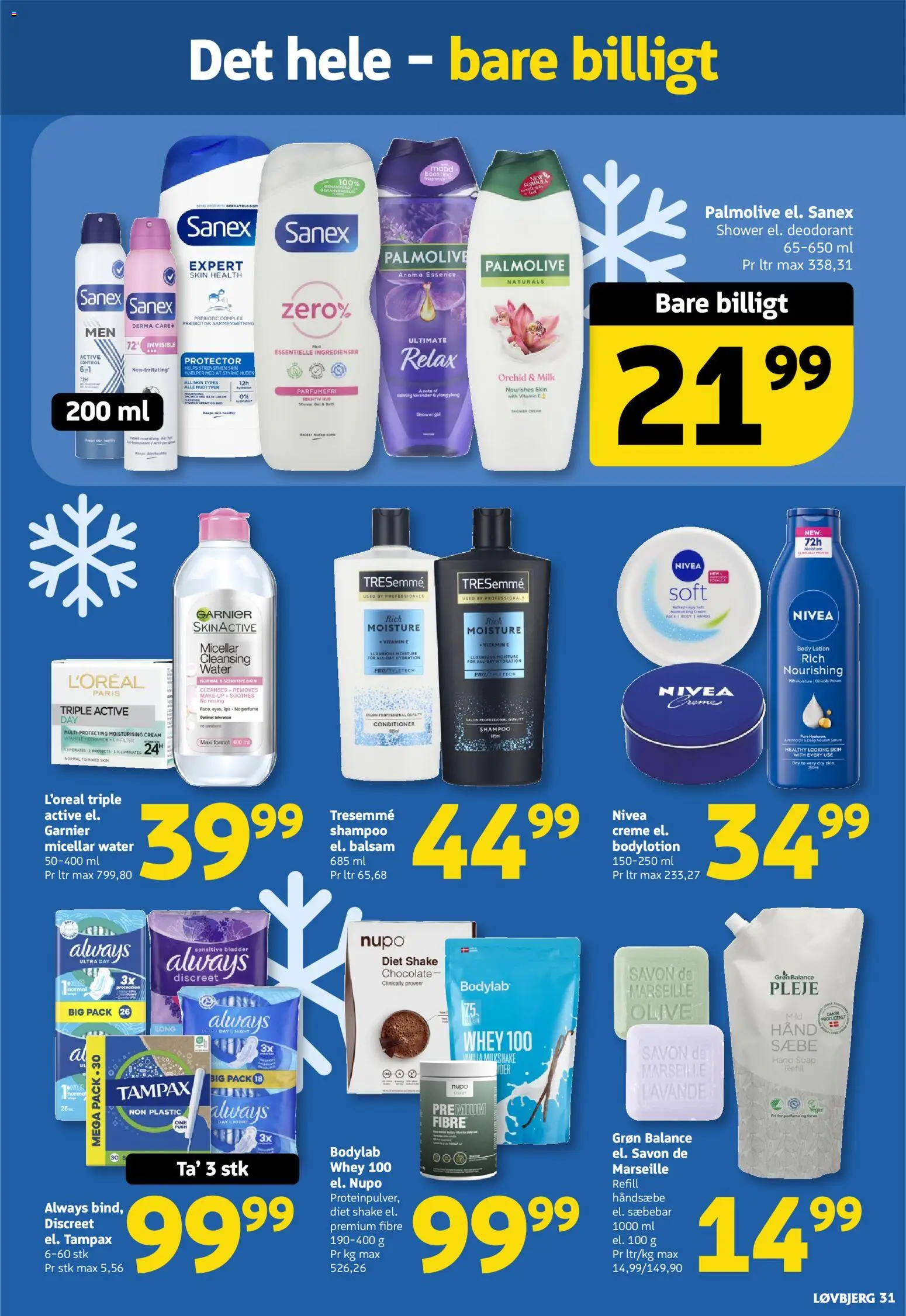 Løvbjerg tilbudsavis – gyldig fra 23.01.2026 | Side: 31 | Produkter: Balsam, Creme, Deodorant, Bad