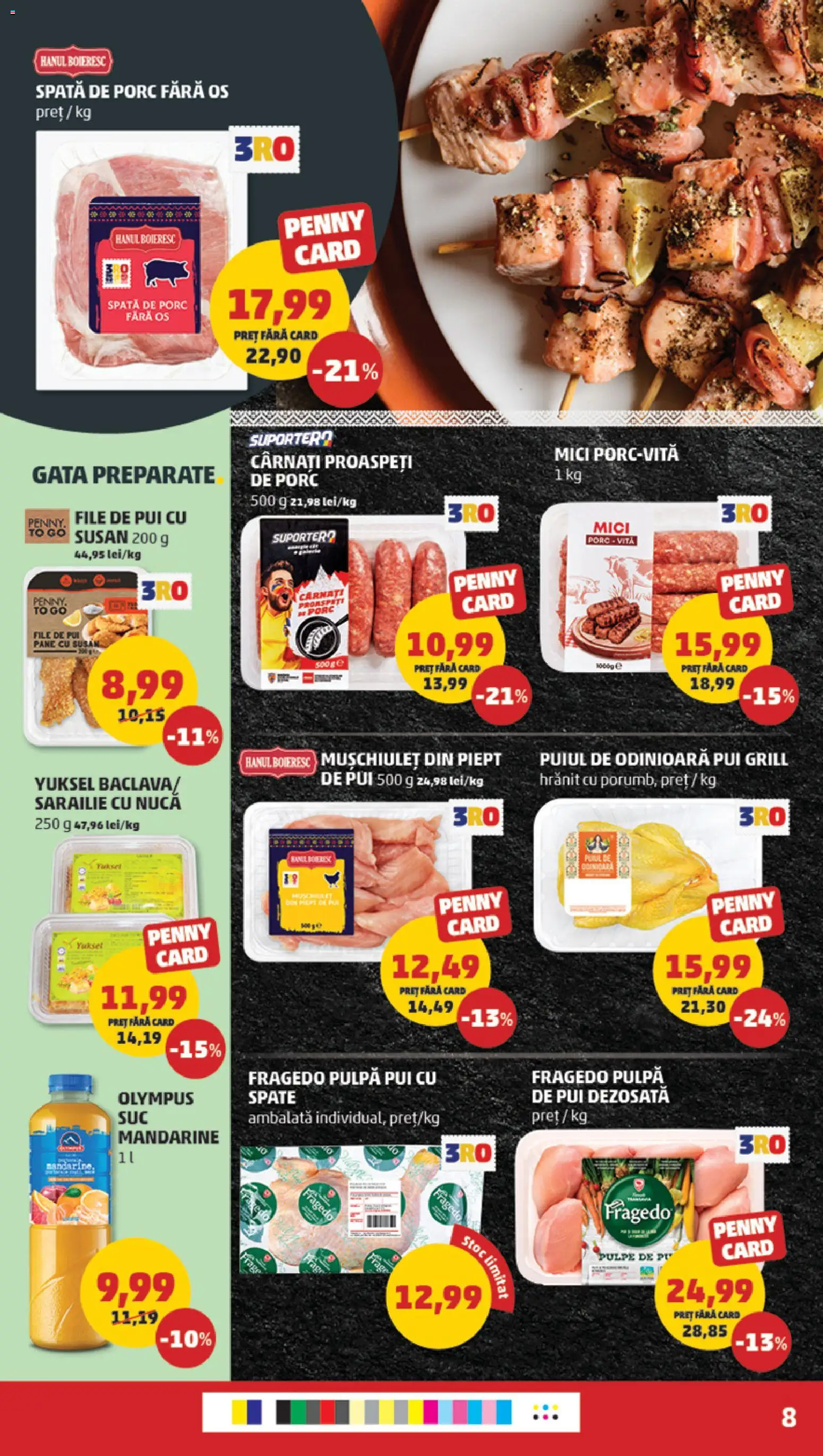 Noul catalog PENNY – valabil de la 29.10.2025 | Pagină: 8 | Produse: Grill, Hacıyatmaz Kedi Oyuncağı, Mici, Suc