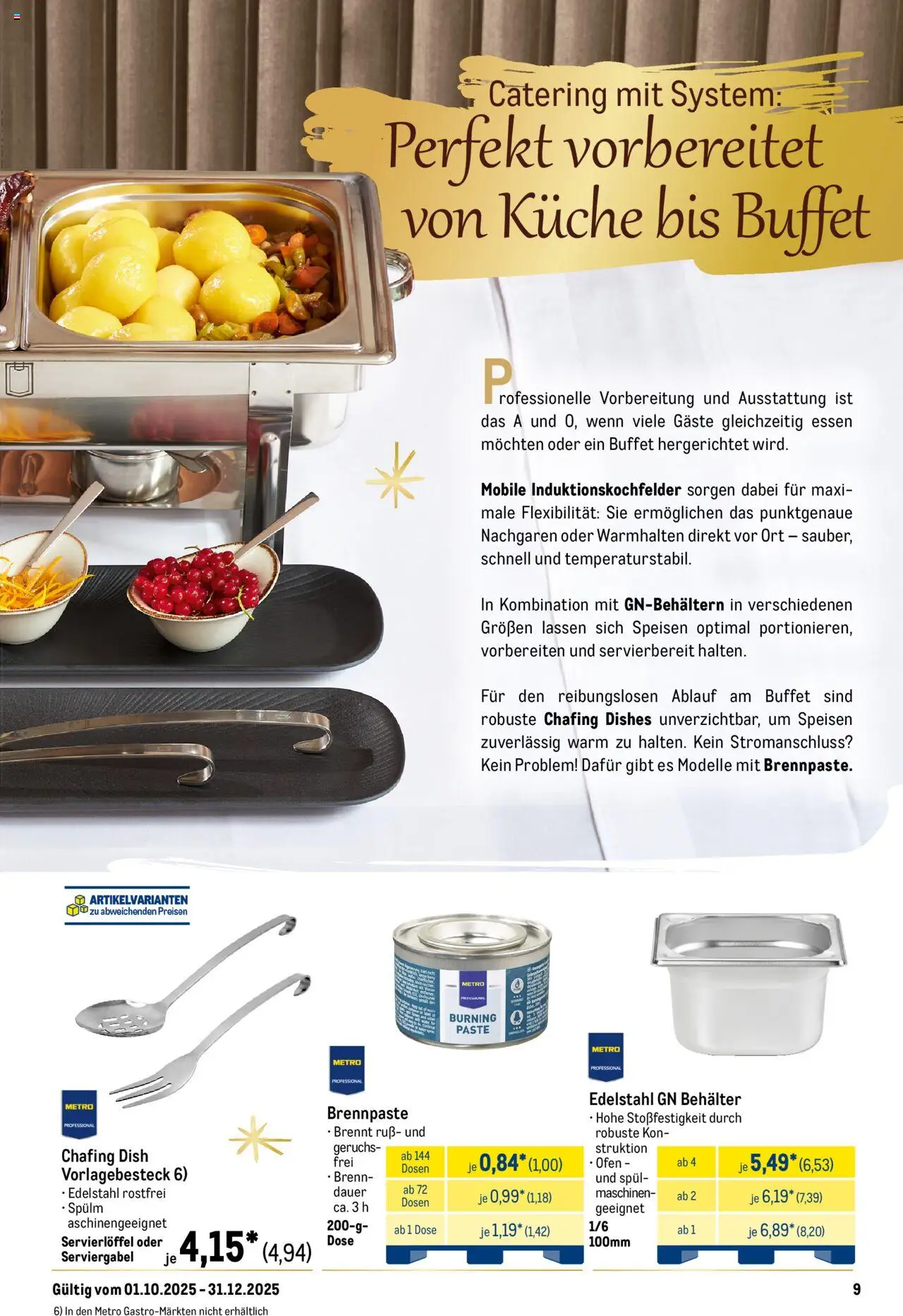 Metro Saisonkatalog "Perfekt ausgestattet" – gültig ab 01.10.2025 | Seite: 9 | Produkte: Ofen, Küche