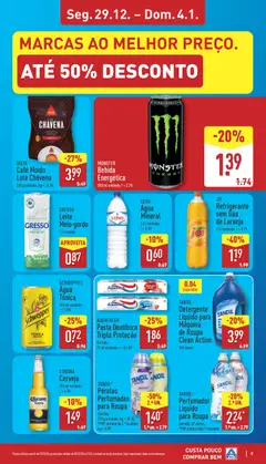 Pré-visualização Aldi folheto válido de 29.12.2025 | Página: 9 | Produtos: Refrigerante, Detergente, Cerveja, Bebida
