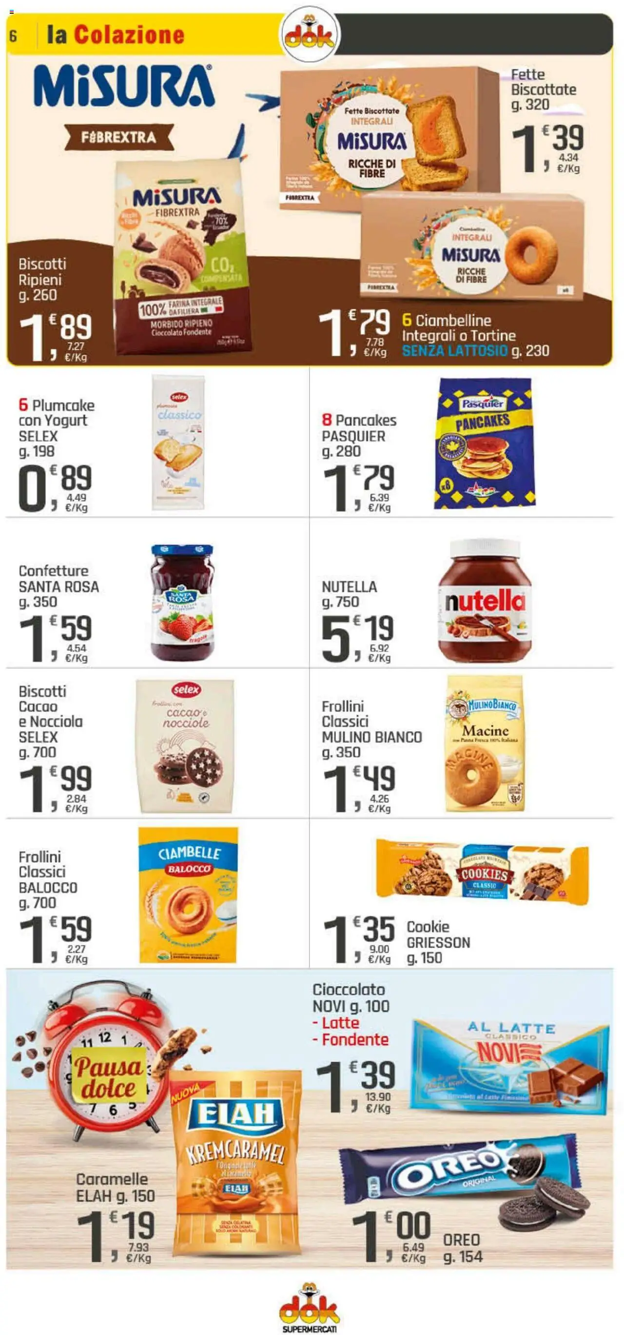 Volantino DOK del 11.09.2025 | Pagina: 6 | Prodotti: Panna, Plumcake, Cacao, Frollini