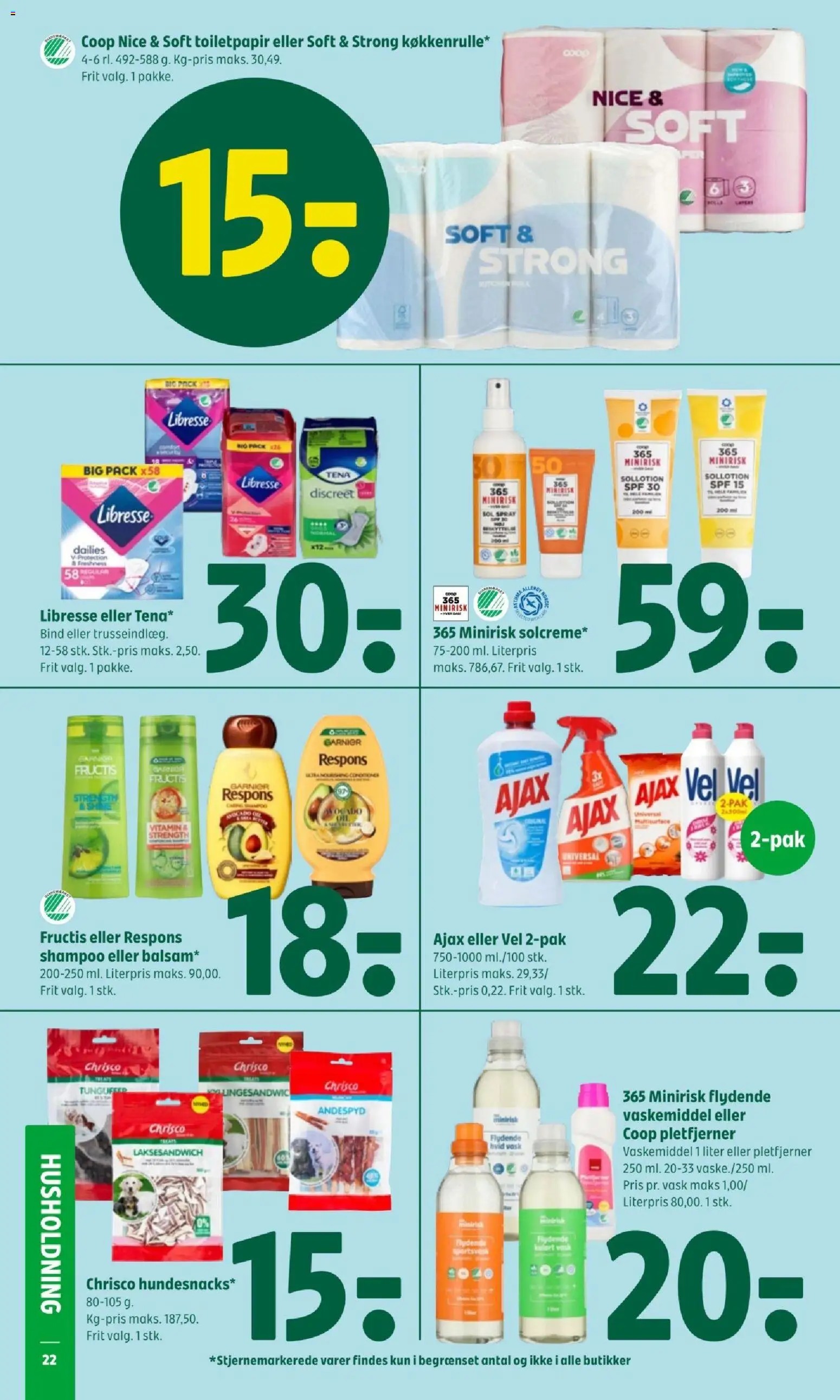 Coop 365 tilbudsavis – gyldig fra 19.03.2026 | Side: 25 | Produkter: Shampoo, Pletfjerner, Toilet