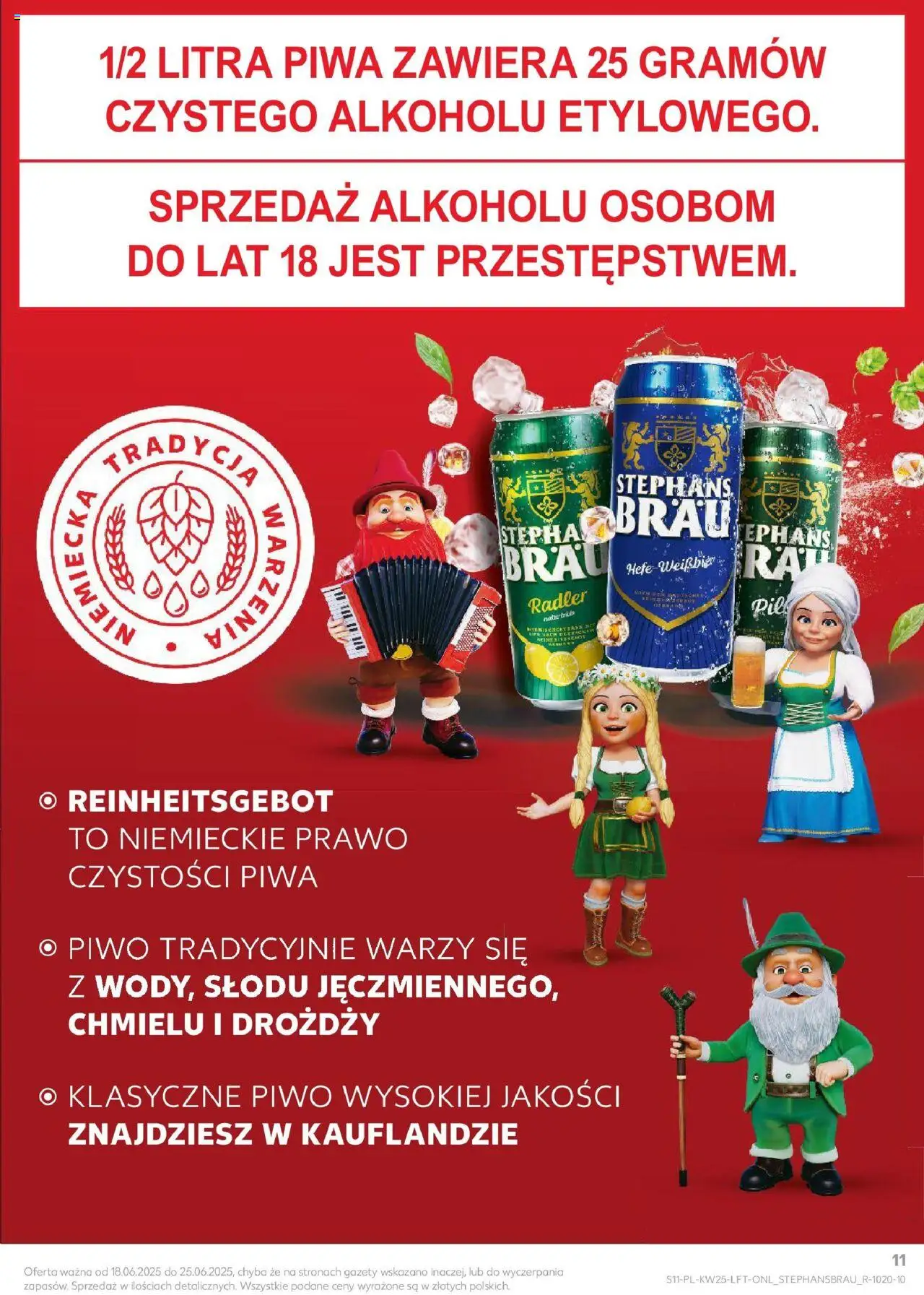 Kaufland gazetka od 18.06.2025 | Strona: 11 | Produkty: Piwo pszeniczne, Piwo