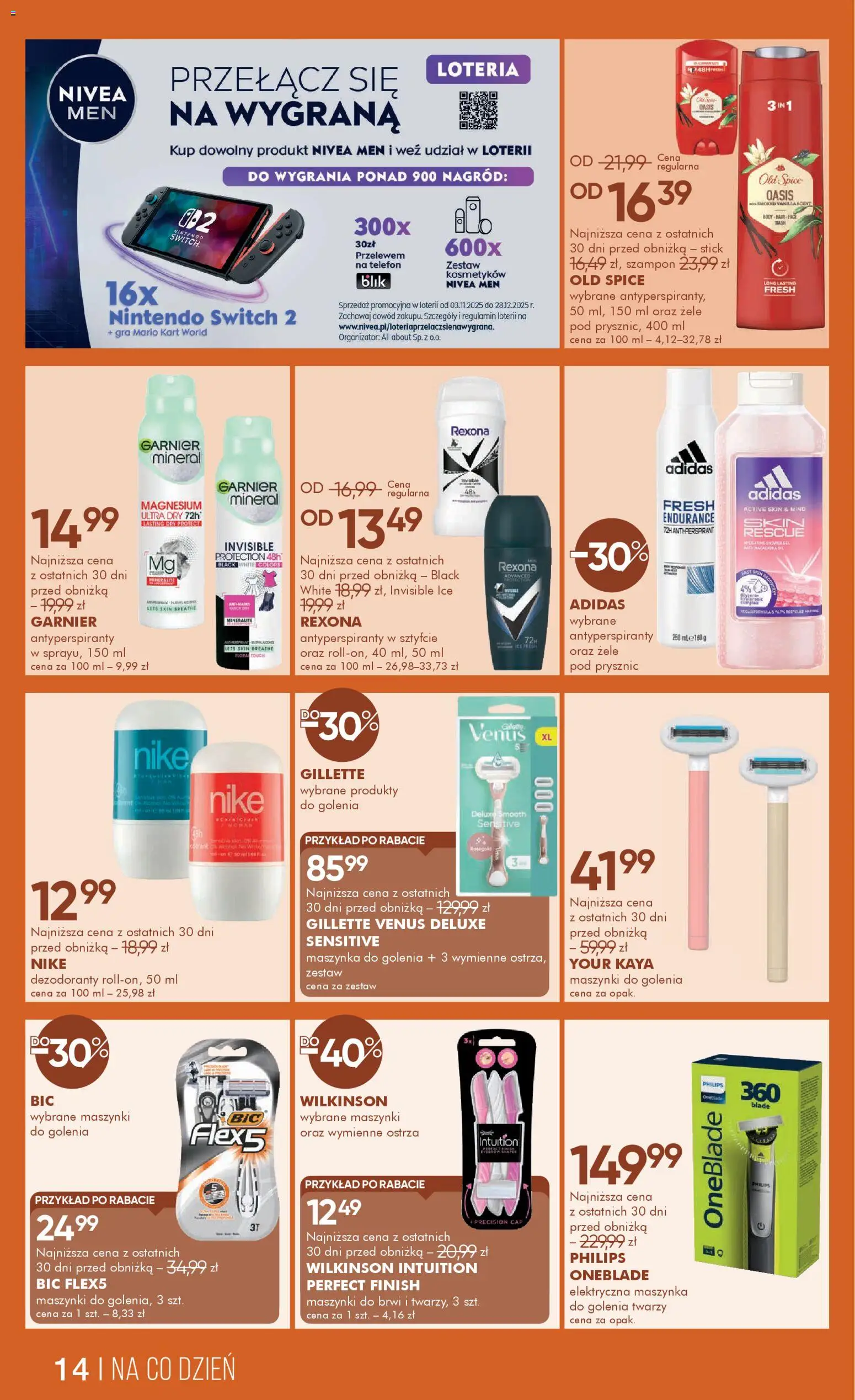 Super-pharm Gazetka od 06.11.2025 | Strona: 14 | Produkty: Telefon, Gra, Prysznic, Finish