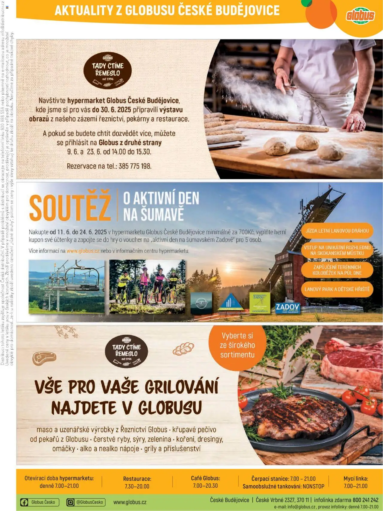 Globus leták - České Budějovice od 11.06.2025 | Strana: 46 | Produkty: Grilování, Globus, Pečivo, Maso