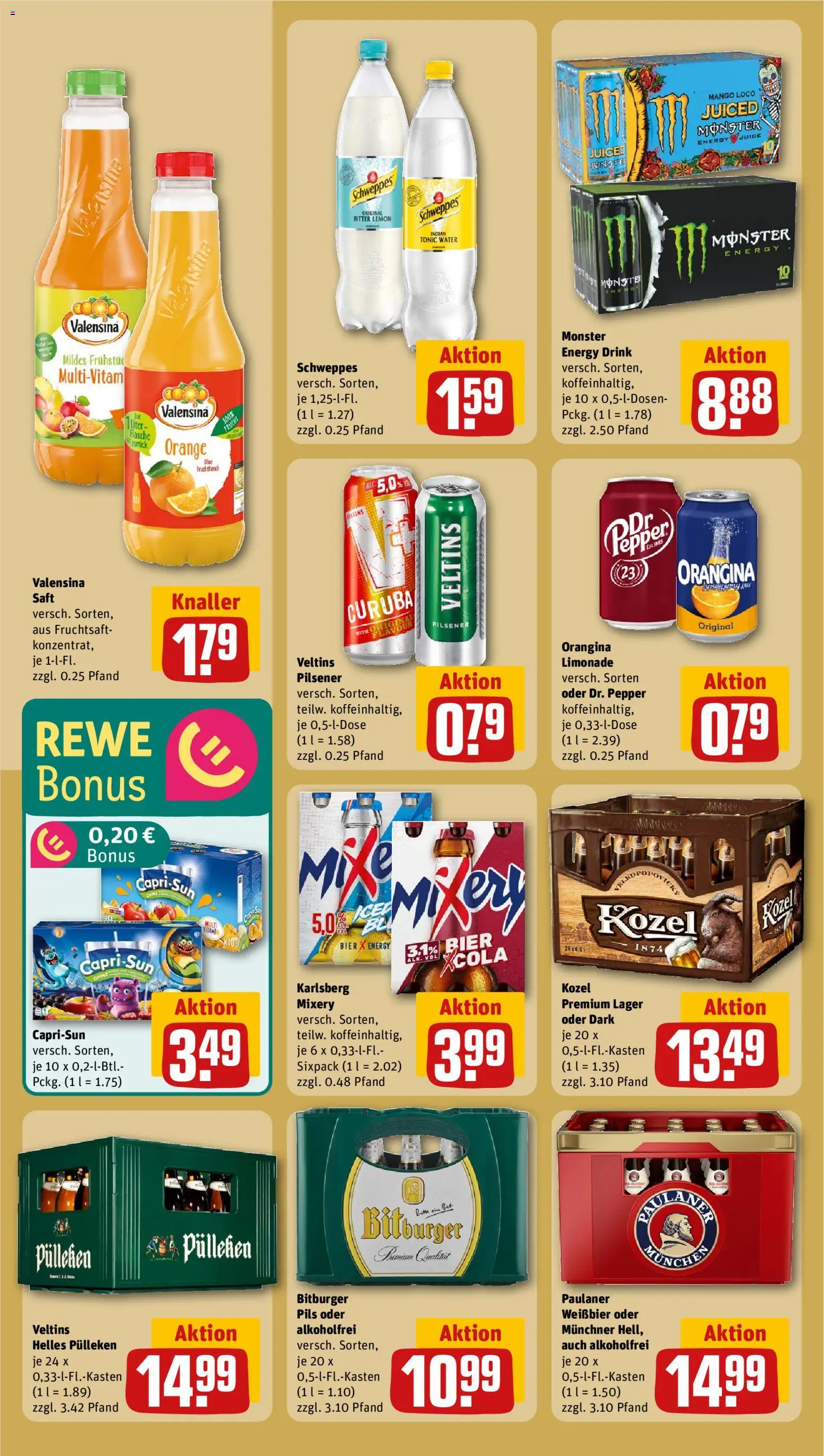 Rewe Prospekt 	 – gültig ab 02.02.2026 | Seite: 24 | Produkte: Mixer, Schweppes, Mango, Veltins