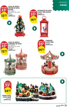 Pré-visualização Pingo Doce - Natal válido de 11.11.2025 | Página: 23 | Produtos: Árvore de natal, Corda, Caixa