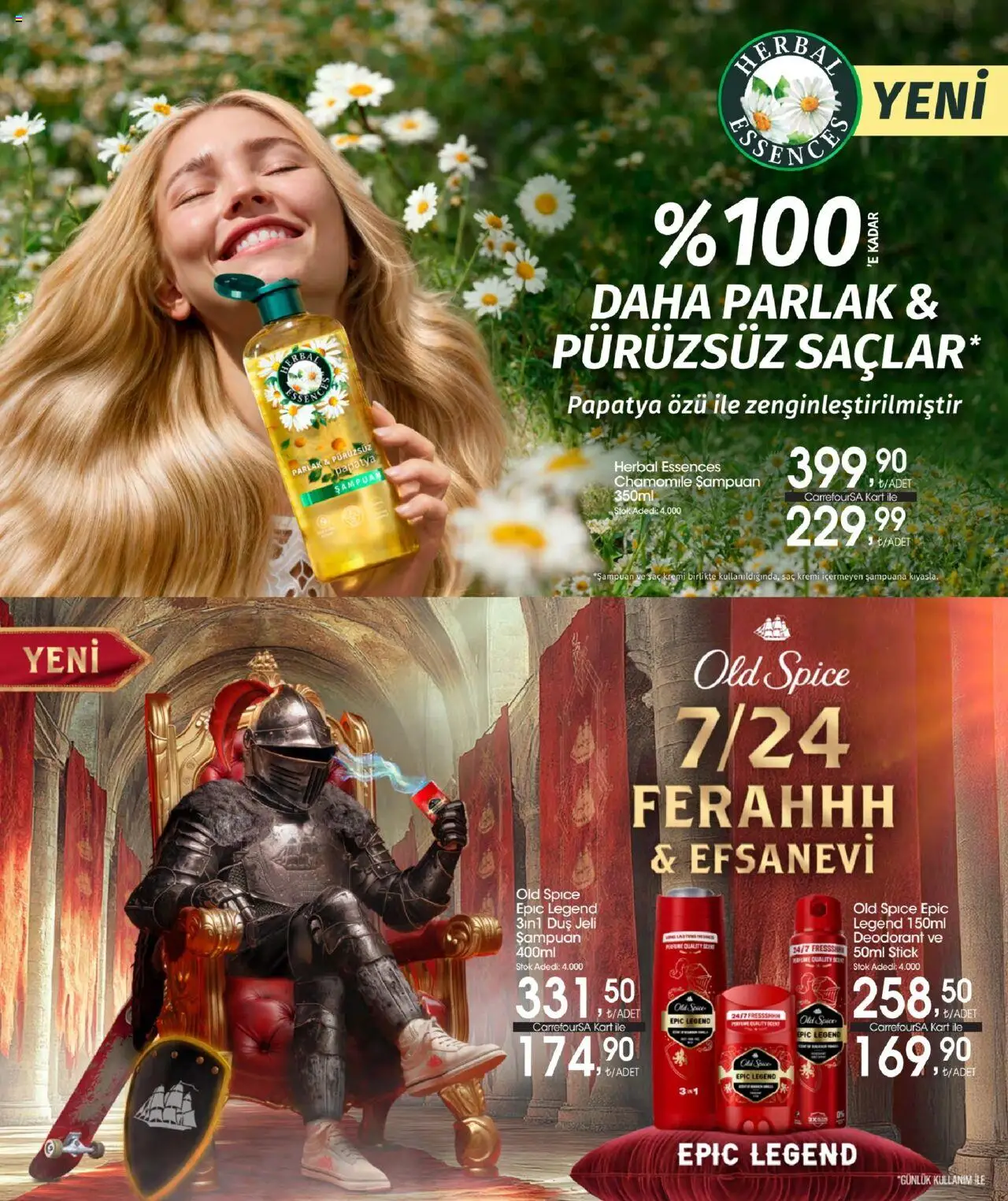 CarrefourSA - Tatil Katalogu  - 02.06.2025 tarihinden itibaren geçerlidir | Sayfa: 44 | Ürünler: Duş, Şampuan, Saç Kremi, Deodorant