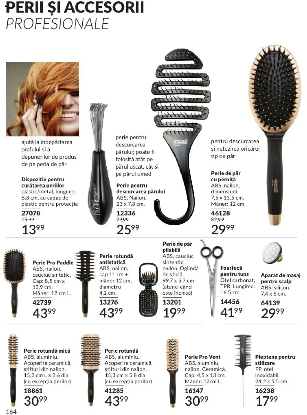 Catalog Avon - 06 2025 – valabil de la 01.06.2025 | Pagină: 164 | Produse: Perie de păr, Mâner, Oglindă, Perie
