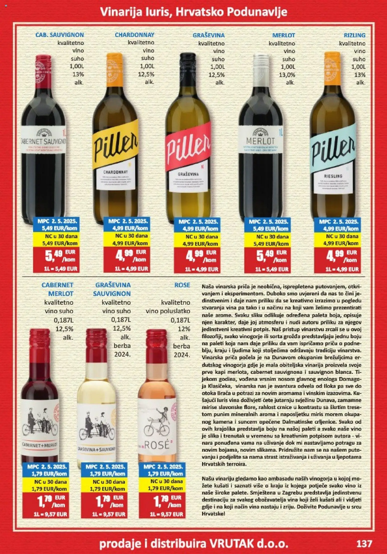 Vrutak katalog | vrijedi od 01.11.2025 | Stranica: 137 | Proizvodi: Paleta, Miris, Vino