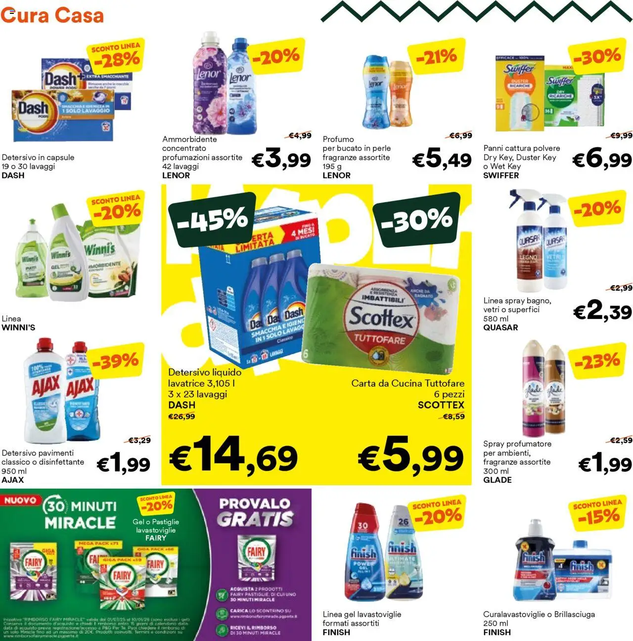 Volantino Unes del 27.08.2025 | Pagina: 18 | Prodotti: Tè, Lavatrice, Data, Profumo