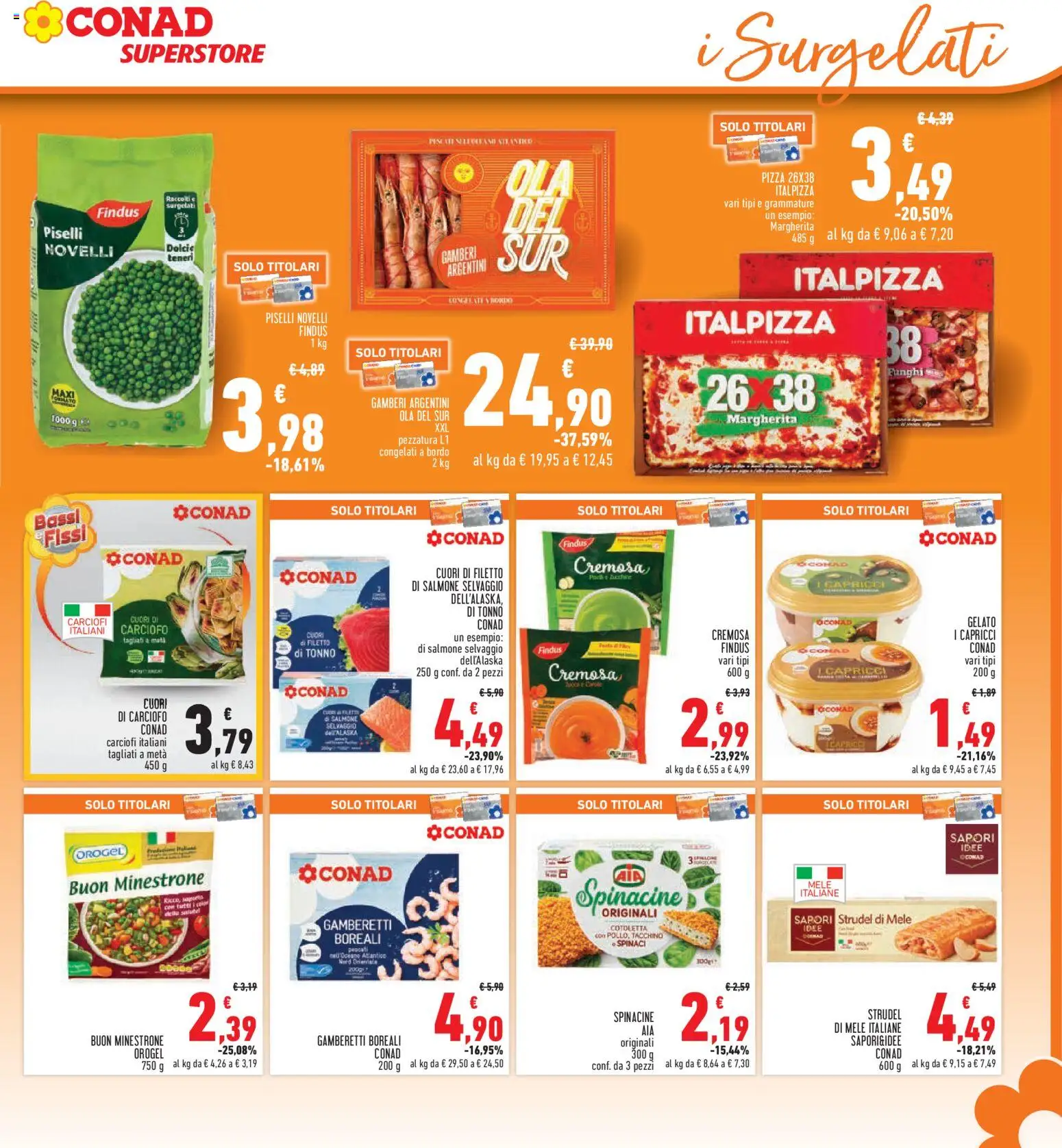 Volantino Conad del 04.12.2025 | Pagina: 19 | Prodotti: Mele, Tacchino, Funghi, Gamberetti