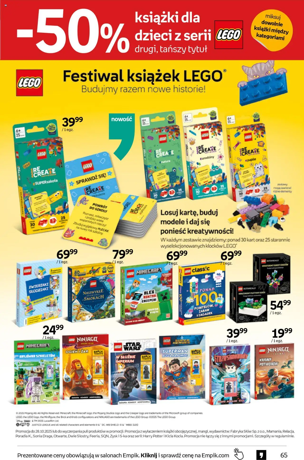 Empik promocje od 15.10.2025 | Strona: 65 | Produkty: Plecak, Lego, Książki