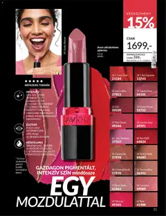 Katalógus AVON 2026 áprilisi - amely érvényes a következő dátumtól: 01.04.2026 | Oldal: 13 | Termékek: Cappuccino, Ajakrúzs, Fényvédő, Rúzs
