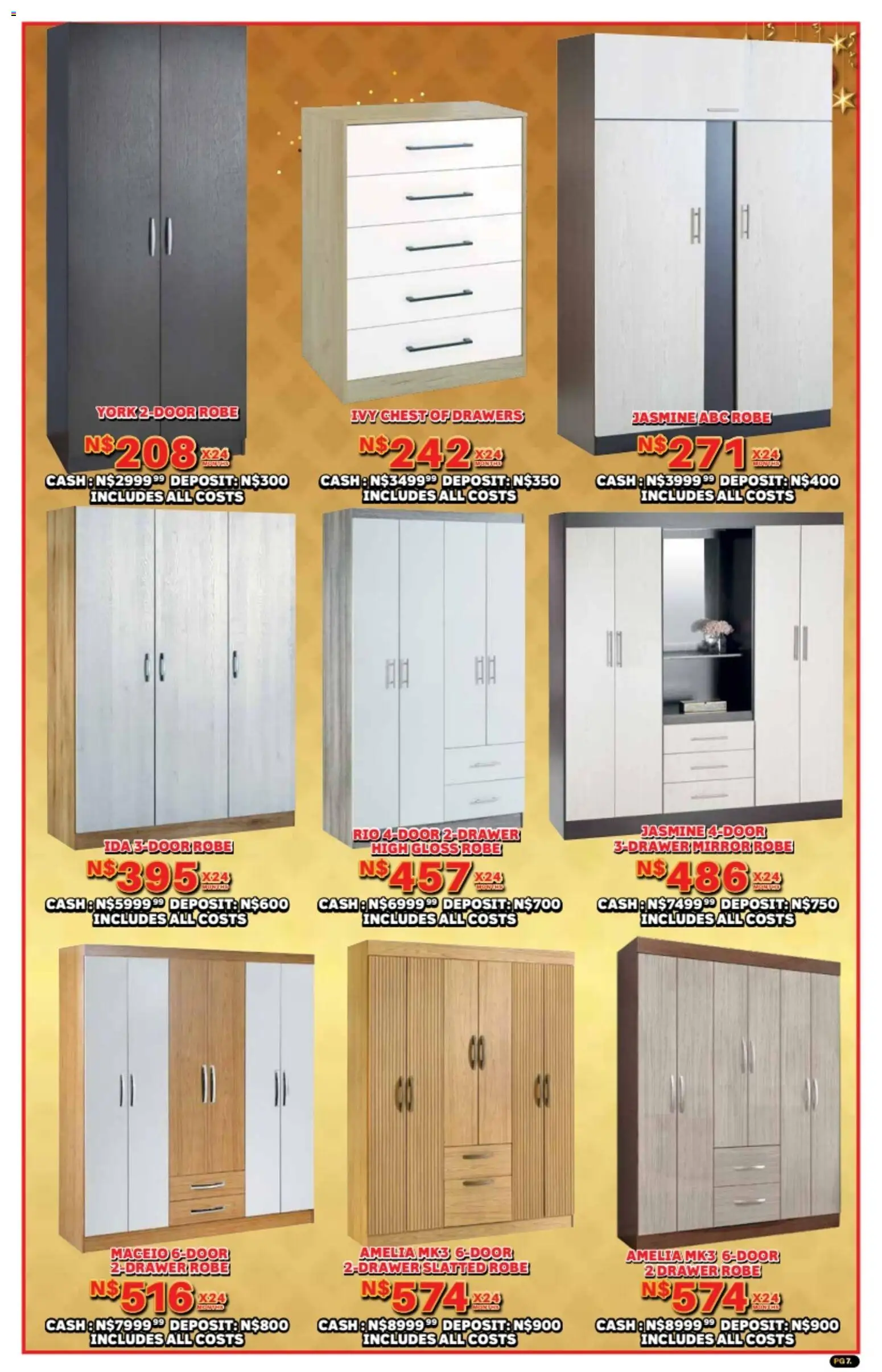 New Lewis Stores catalogue – valid from 10.11.2025 | Page: 7 | Products: Gloss, Chest of drawers, Mirror