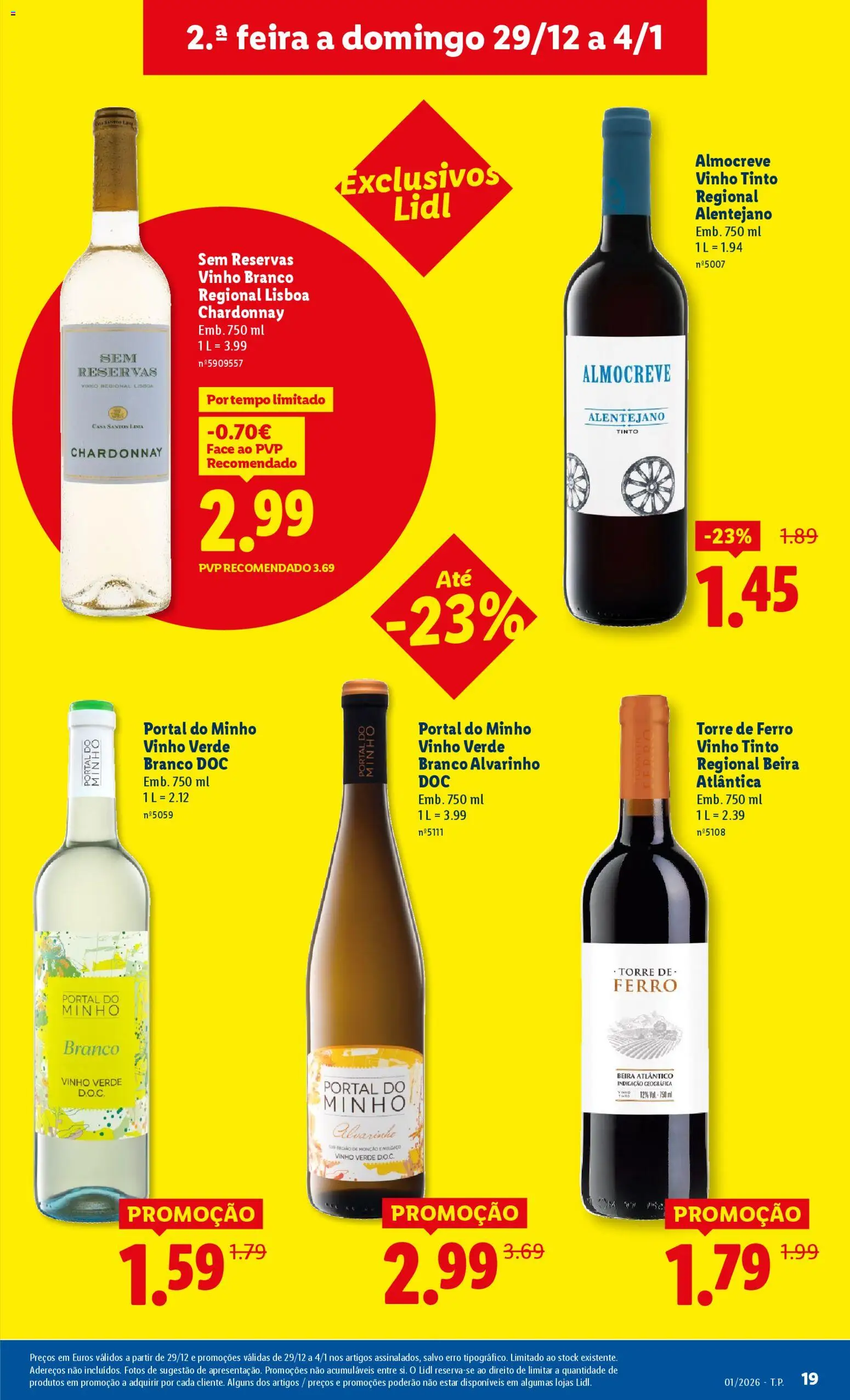 Lidl folheto │ válido de 29.12.2025 | Página: 19 | Produtos: Ferro, Vinho, Vinho tinto