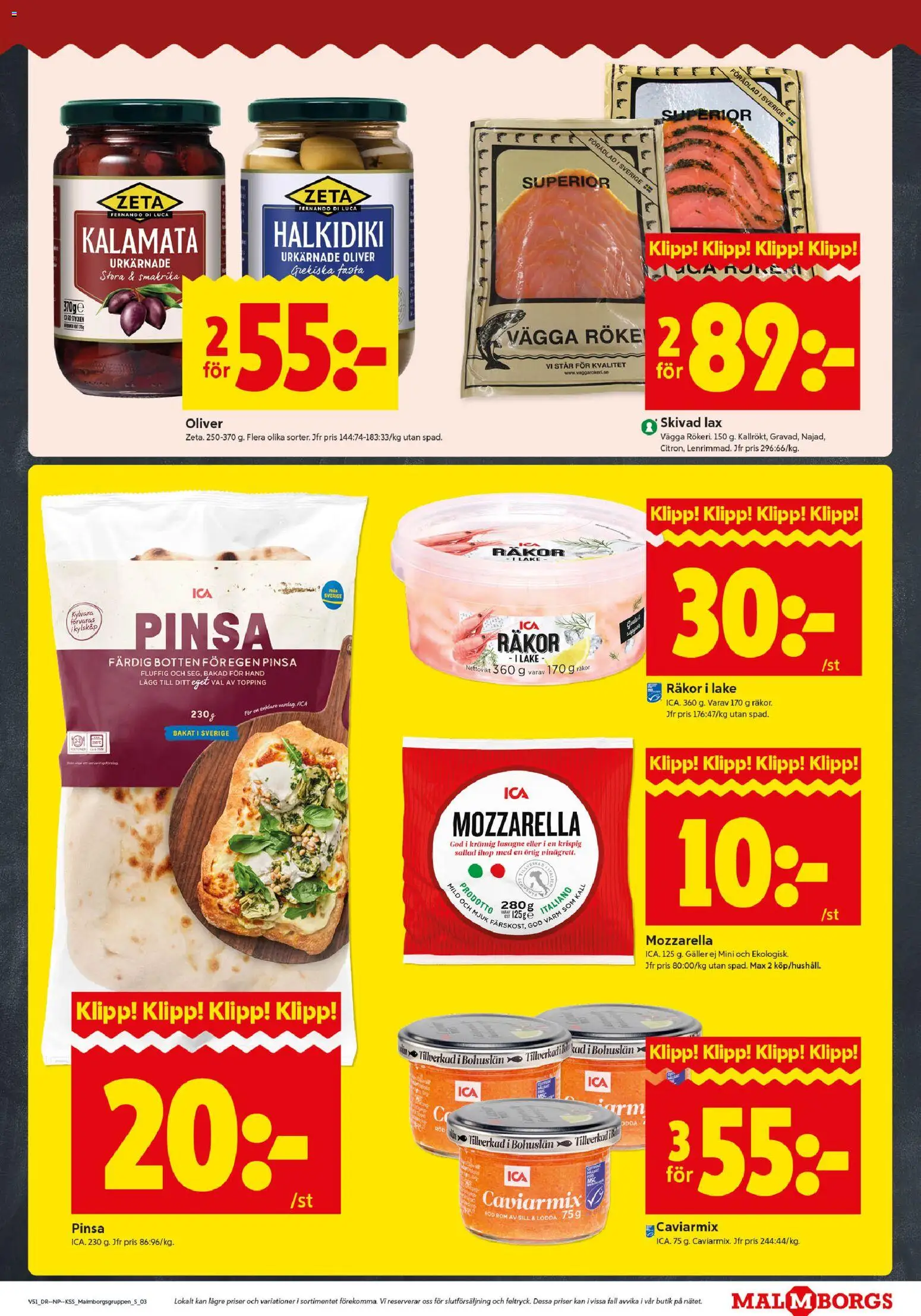 ICA Kvantum reklamblad aktuell från 15.12.2025 | Sida: 3 | Produkter: Galler, Sill, Räkor, Lax