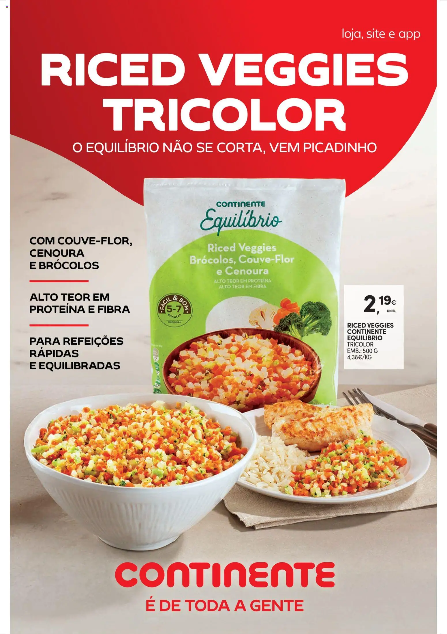 Continente Semanal Continente Bom Dia │ válido de 28.10.2025 | Página: 20 | Produtos: Couve-flor, Brócolos, Cenoura, Proteina