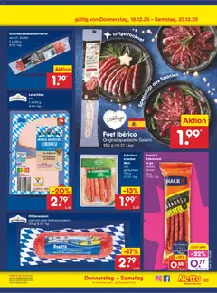 Netto Marken-Discount Prospekt 	 ab 15.12.2025 gültig | Seite: 43 | Produkte: Salami, Schinken, Leberkase