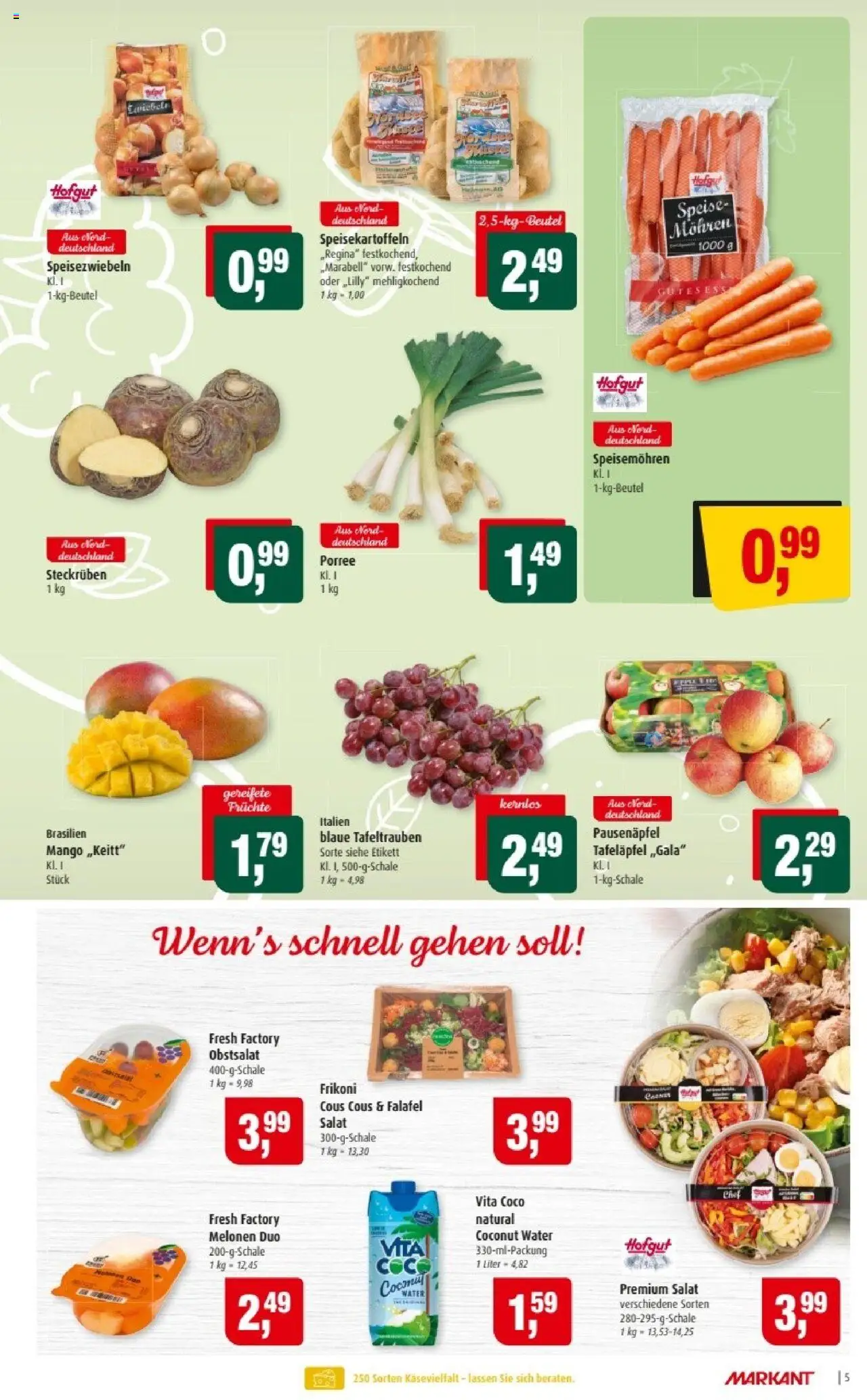 Markant Prospekt 	 – gültig ab 06.10.2025 | Seite: 5 | Produkte: Mohren, Mango, Salat