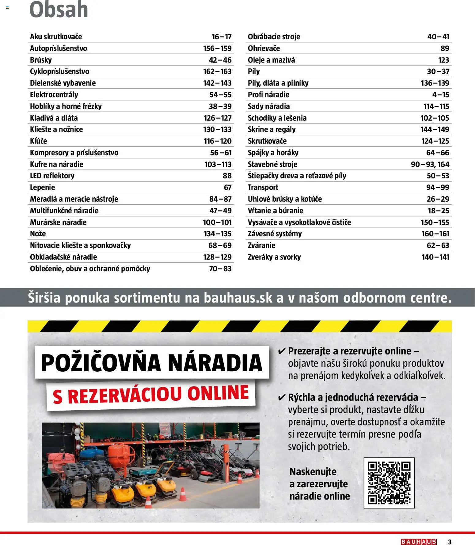 Nové Bauhaus akcie – leták je platný od 26.01.2026 | Strana: 3 | Produkty: Vysávače, Náradie, Aku