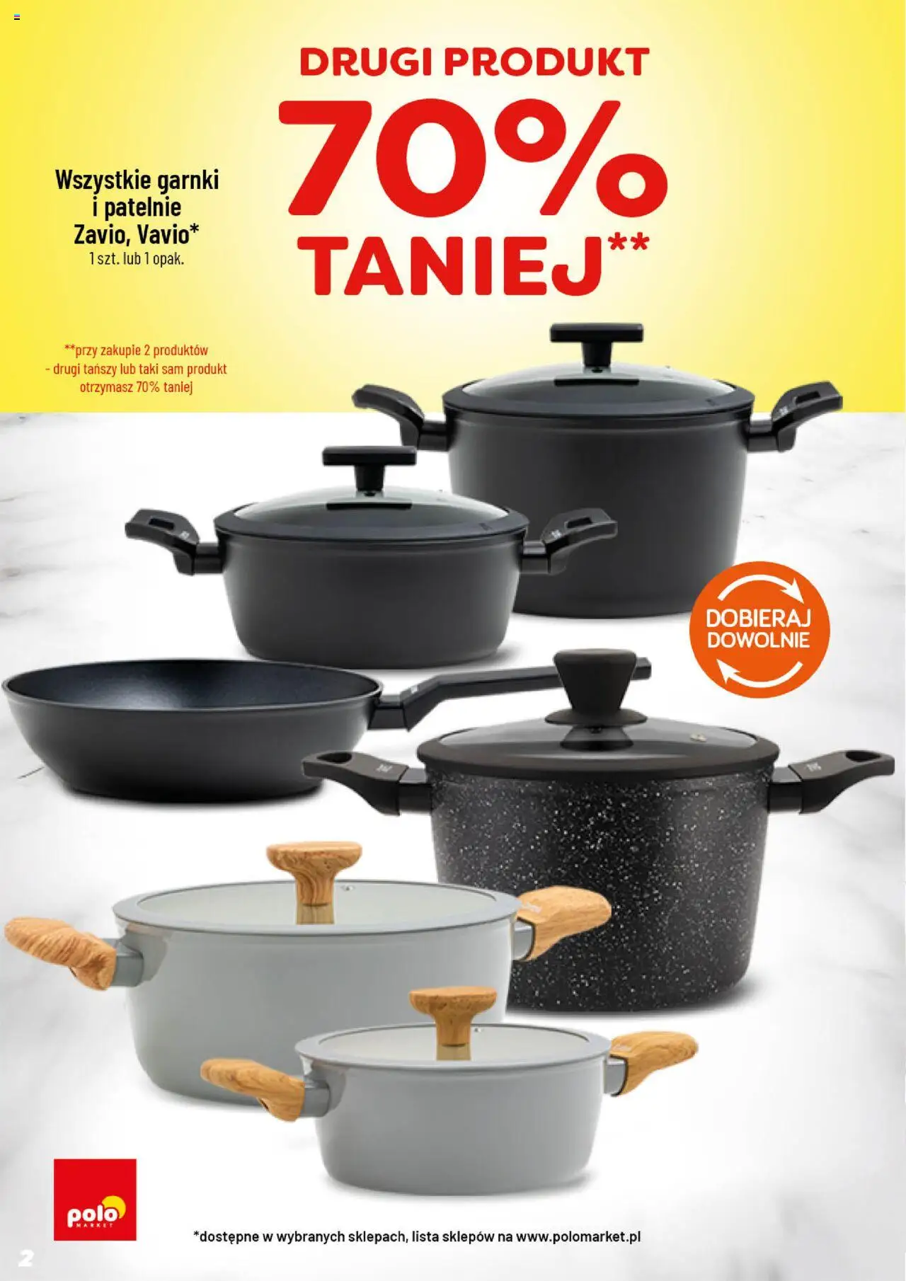 POLOmarket Gazetka - Inspirujący Tydzień od 17.09.2025 | Strona: 2 | Produkty: Patelnie, Garnki