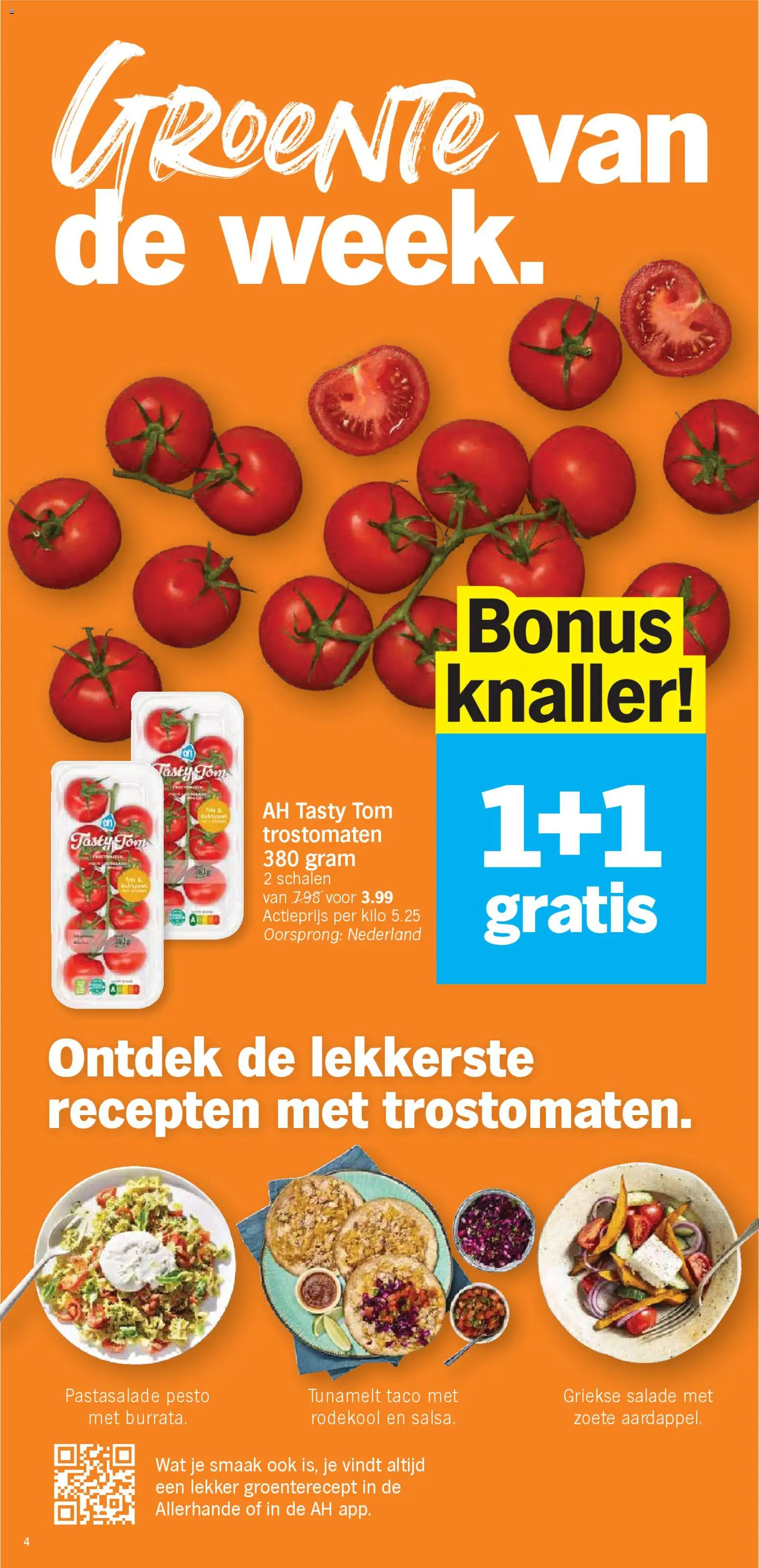 {H1} | Pagina: 4 | Producten: Taco, Salade