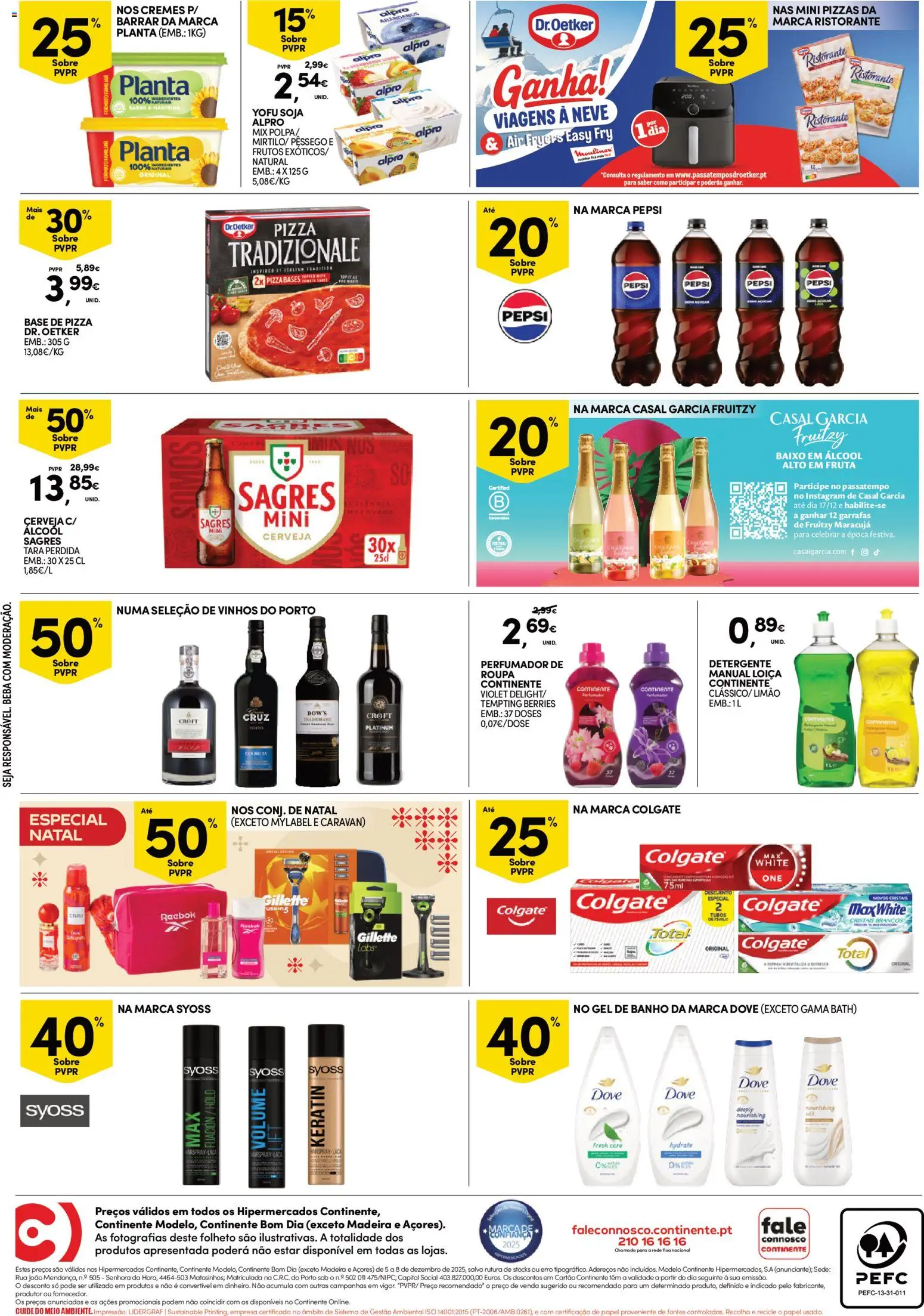 Continente - Fim de Semana │ válido de 05.12.2025 | Página: 4 | Produtos: Soja, Gel de banho, Detergente, Manteiga