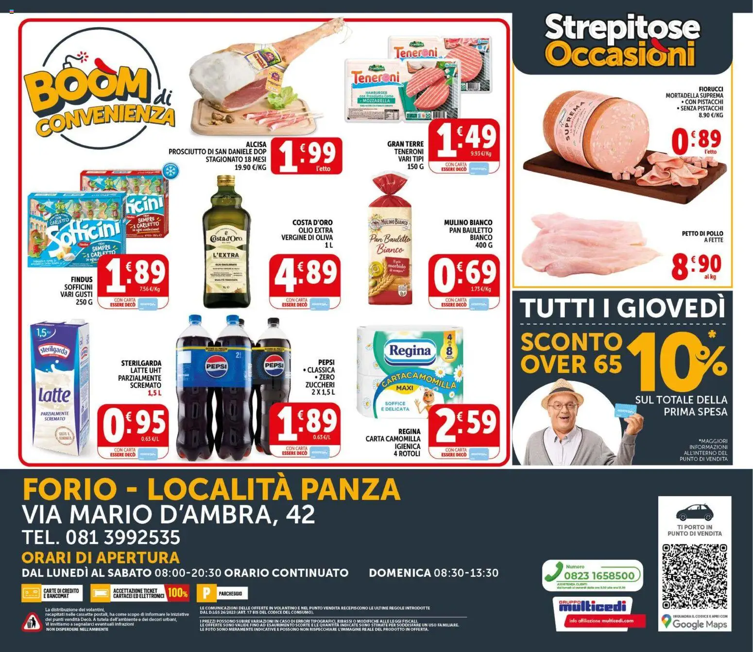 Volantino Decò del 09.04.2026 | Pagina: 20 | Prodotti: Pollo, Olio, Mortadella, Pepsi