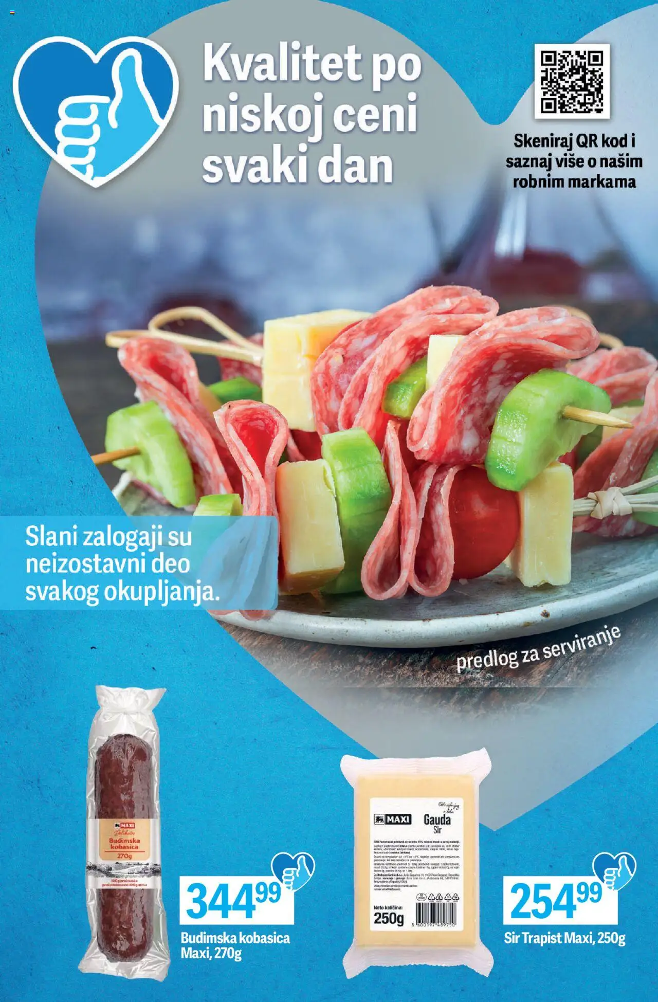 Maxi katalog - važi od 09.10.2025 | Strana: 2 | Proizvode: Budimska kobasica, Sir, Kobasica