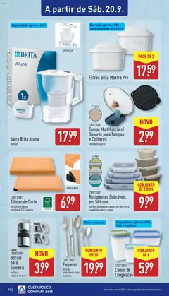 Aldi folheto │ válido de 15.09.2025 | Página: 34 | Produtos: Congelador, Máquina de lavar, Torneira, Colheres