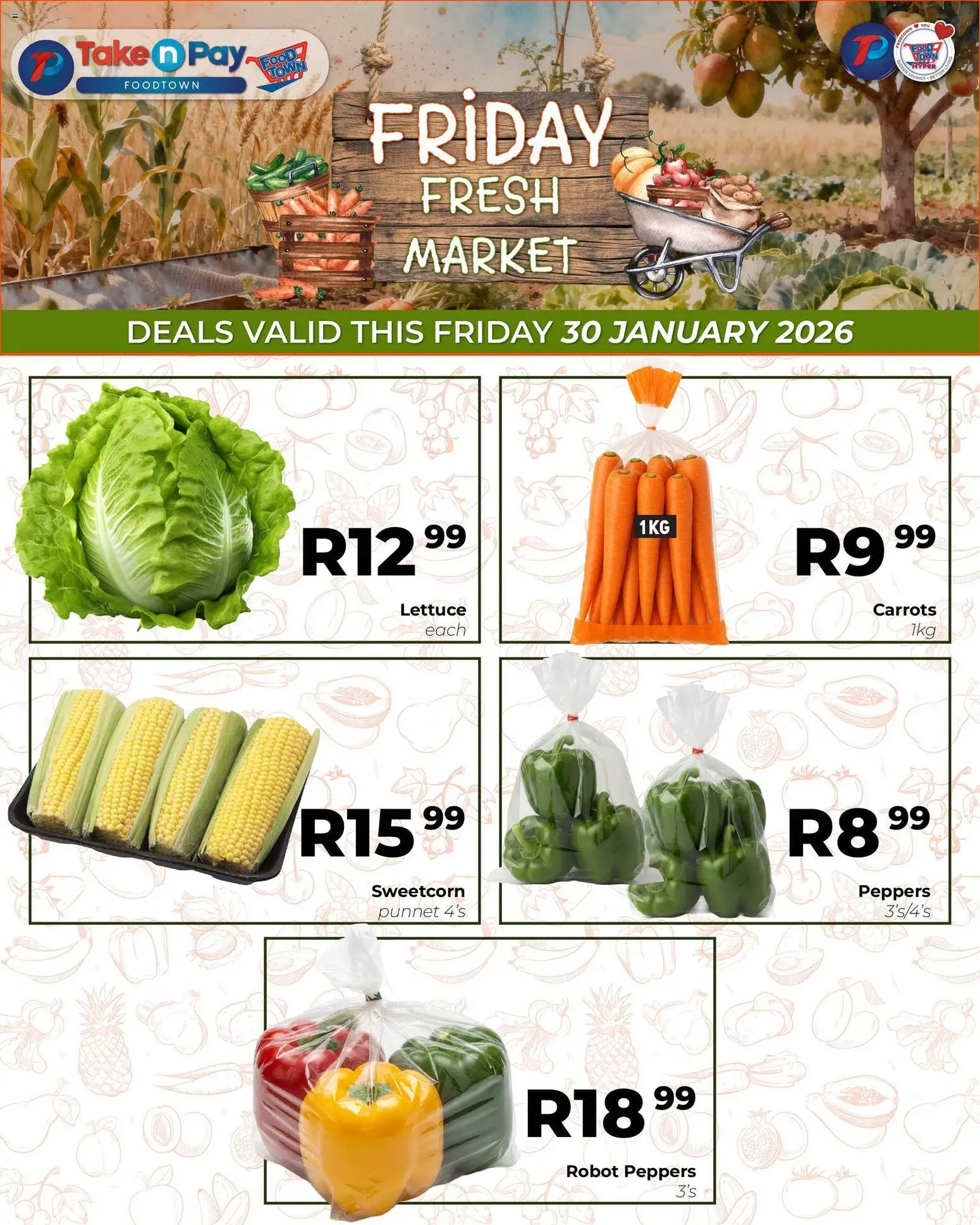 New Take n Pay catalogue – valid from 30.01.2026 | Page: 6 | Products: Carrots, Lettuce