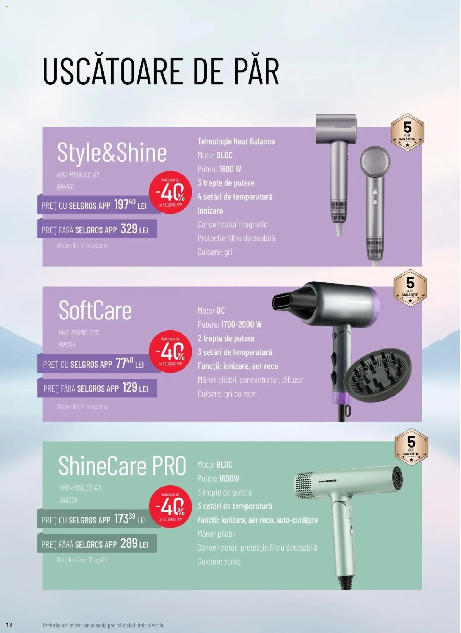 Noul catalog Selgros – valabil de la 24.02.2026 | Pagină: 12 | Produse: Difuzor, Mâner