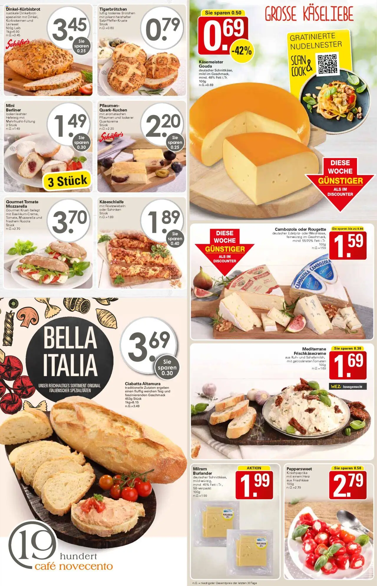 WEZ Prospekt - gültig ab dem 18.08.2025 | Seite: 6 | Produkte: Pflaumen, Gouda, Rucola, Schinken