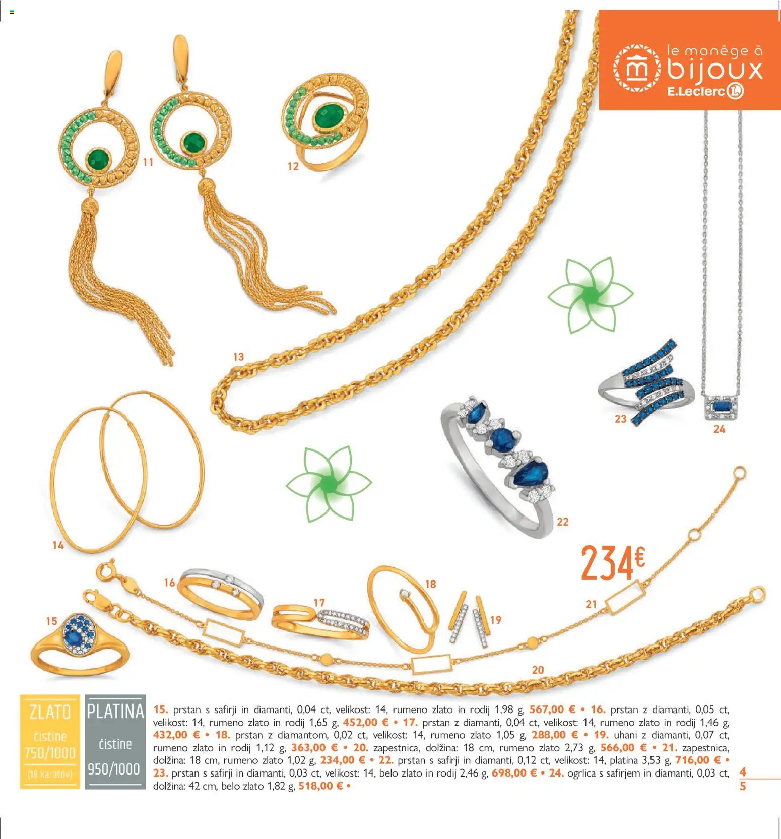 Novi E.leclerc katalog ponudbe – veljaven od 07.04.2026 | Stran: 5 | Izdelki: Prstan, Uhani