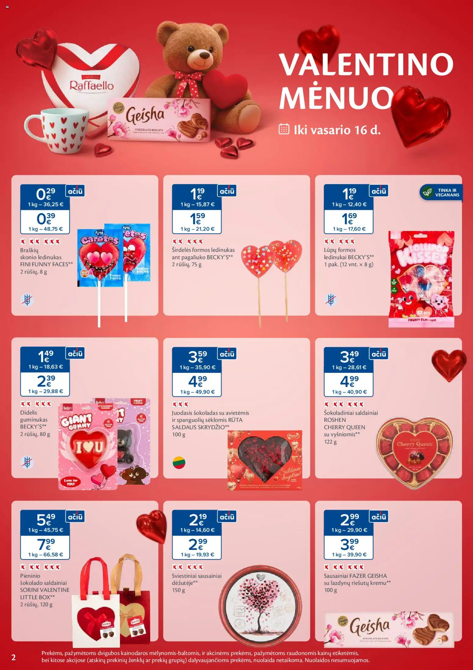 MAXIMA akcijos nuo 03.02.2026 | Puslapis: 2 | Prekių: Sausainiai, Ledinukai, Šokoladas, Saldainiai