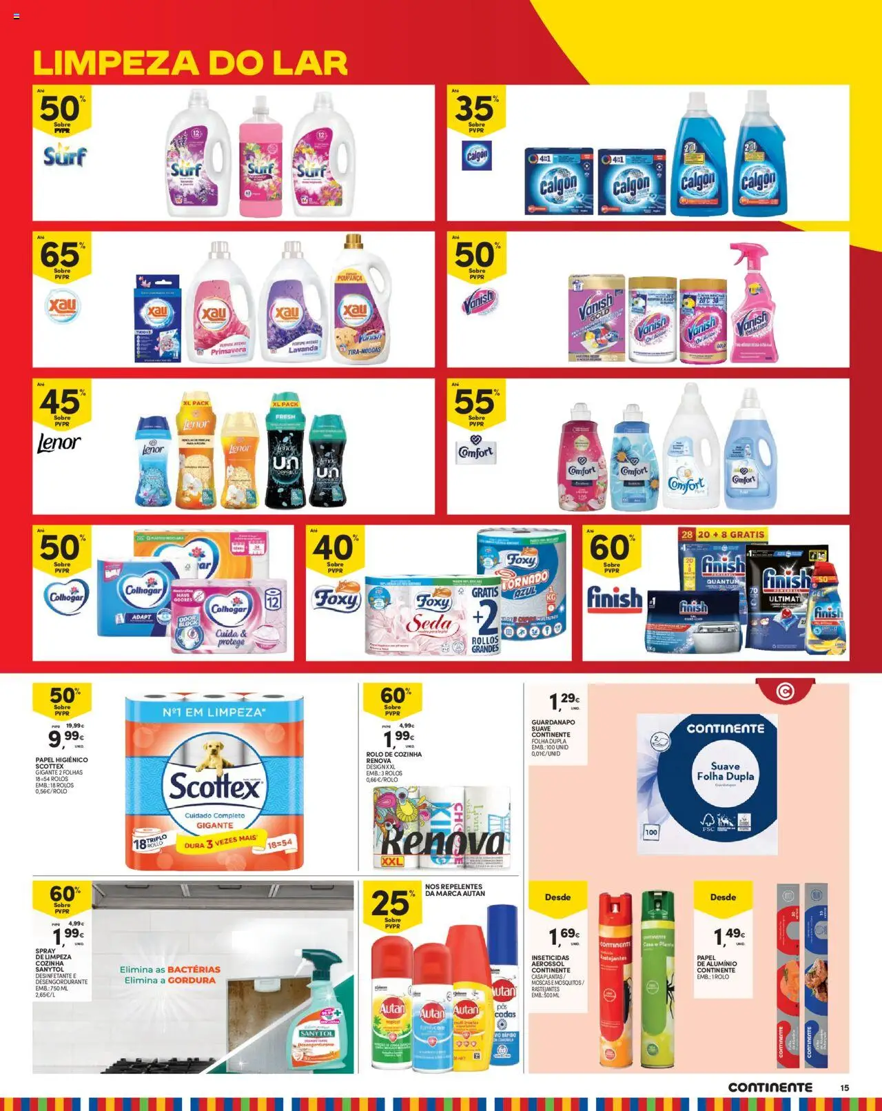 Continente - Madeira │ válido de 05.08.2025 | Página: 15 | Produtos: Papel higiénico, Papel de alumínio