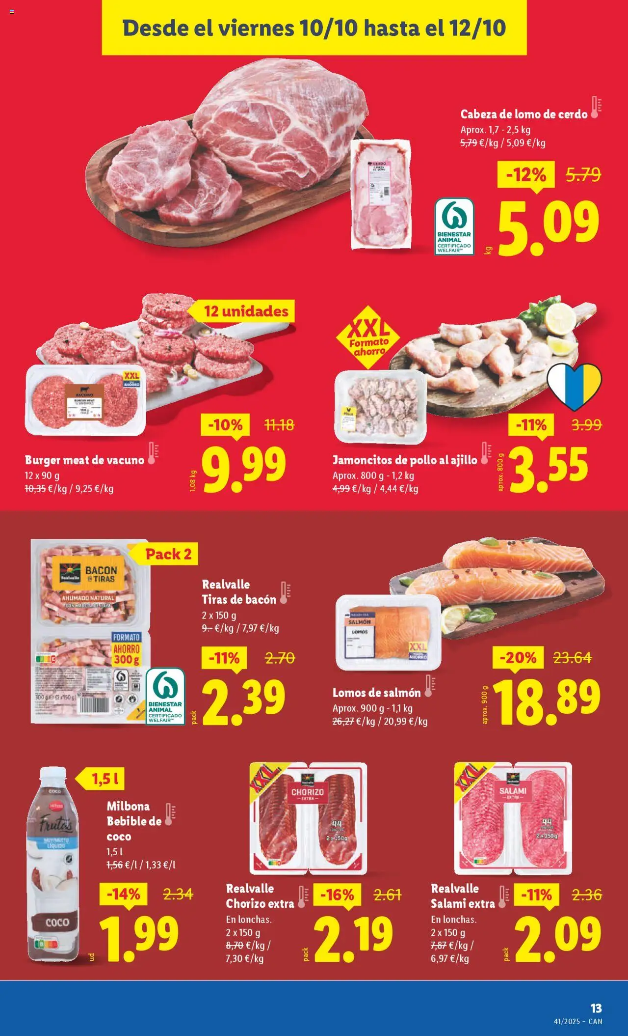 Lidl - Canarias │ válido desde el 06.10.2025 | Página: 31 | Productos: Cerdo, Τυρόπιτα, Salami