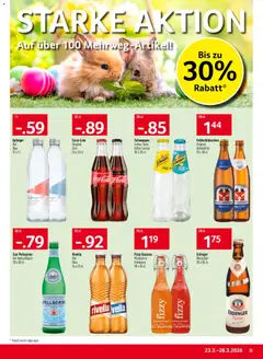 Prodega aktionen ab 23.03.2026 gültig | Seite: 35 | Produkte: Coca Cola, Weißbier, Himbeere