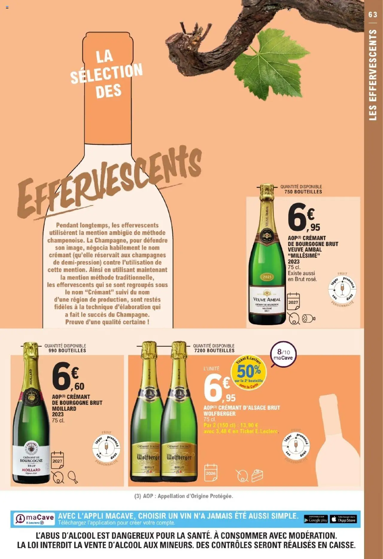 | Page: 63 | Produits: Crémant de bourgogne, Crémant, Vin, Crémant d'alsace
