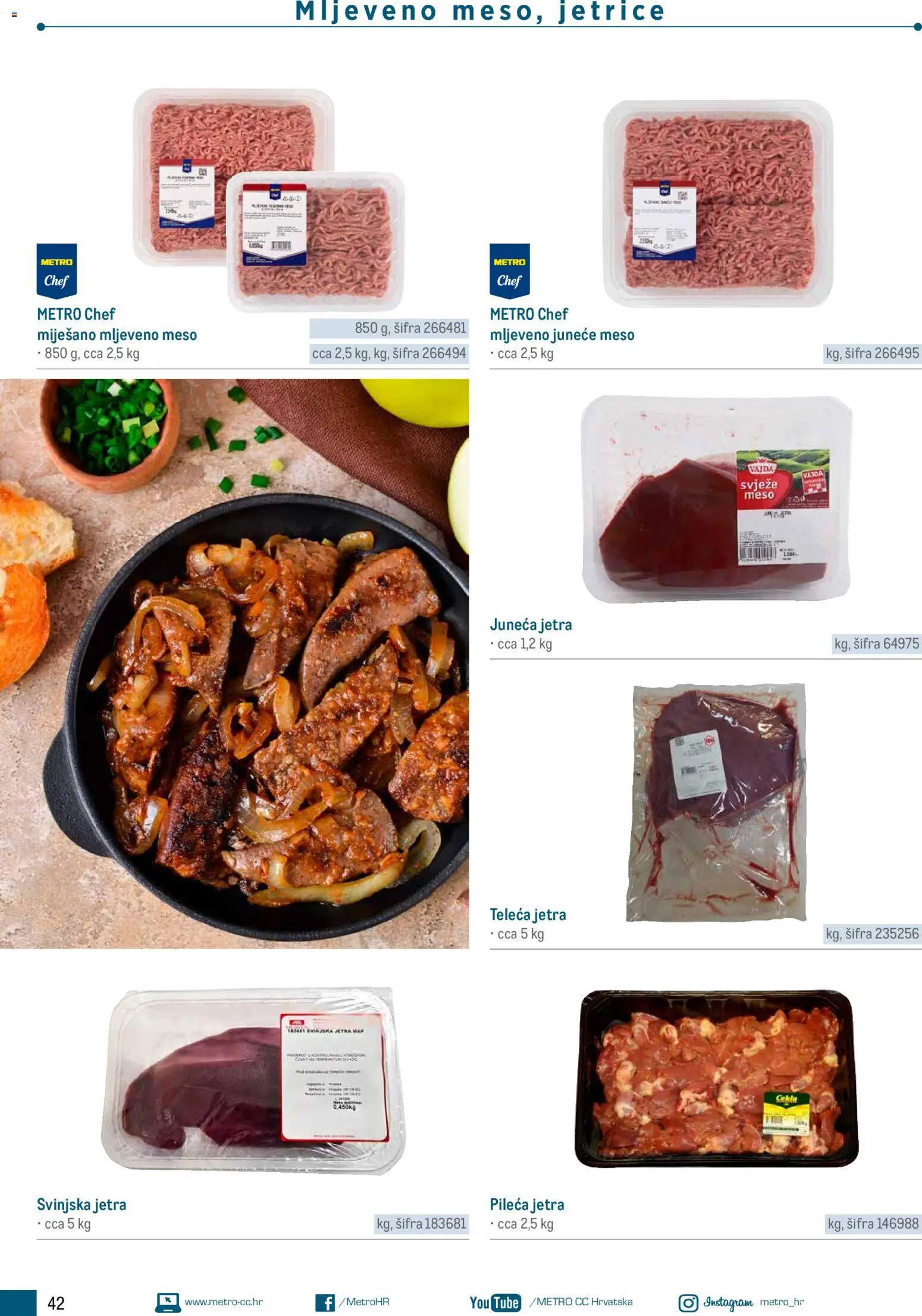 Metro katalog | vrijedi od 05.03.2026 | Stranica: 42 | Proizvodi: Meso, Mljeveno meso
